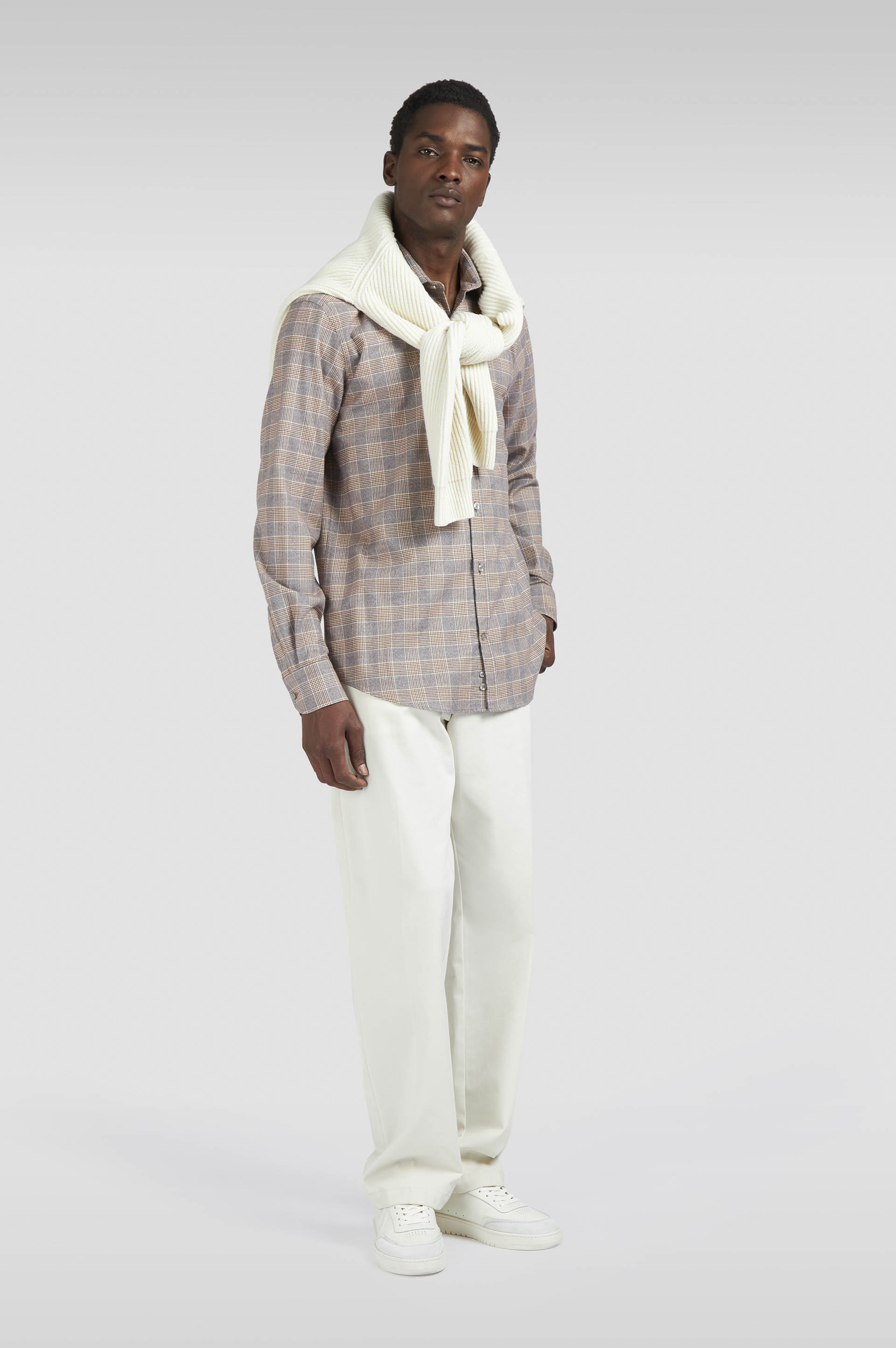 Camicia X-Soft in cotone con motivo a quadri image number 2 Camicia X-Soft in cotone con motivo a quadri image number 2