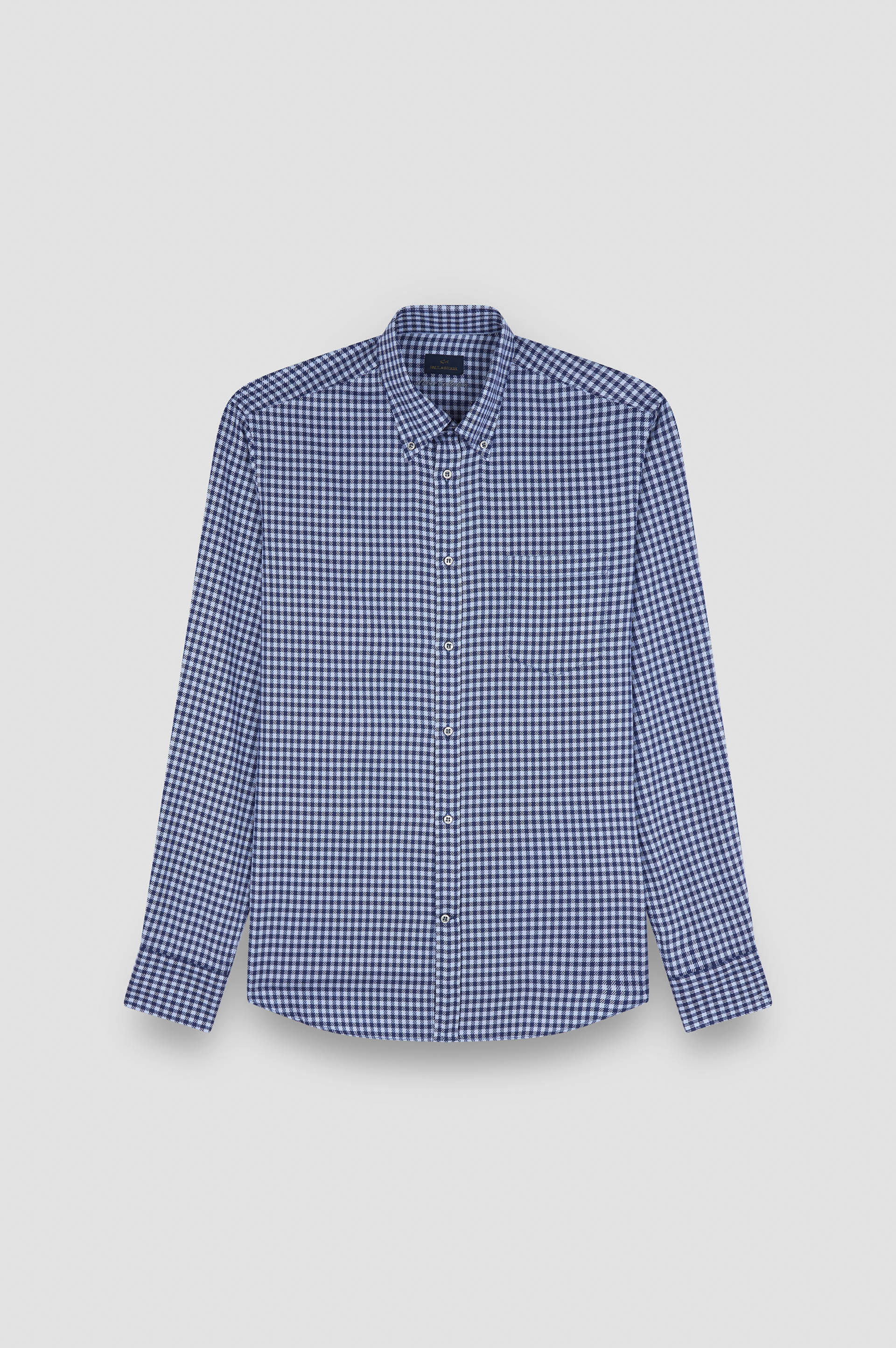 Camisa de algodón con estampado a cuadros image number 1 Camisa de algodón con estampado a cuadros image number 1