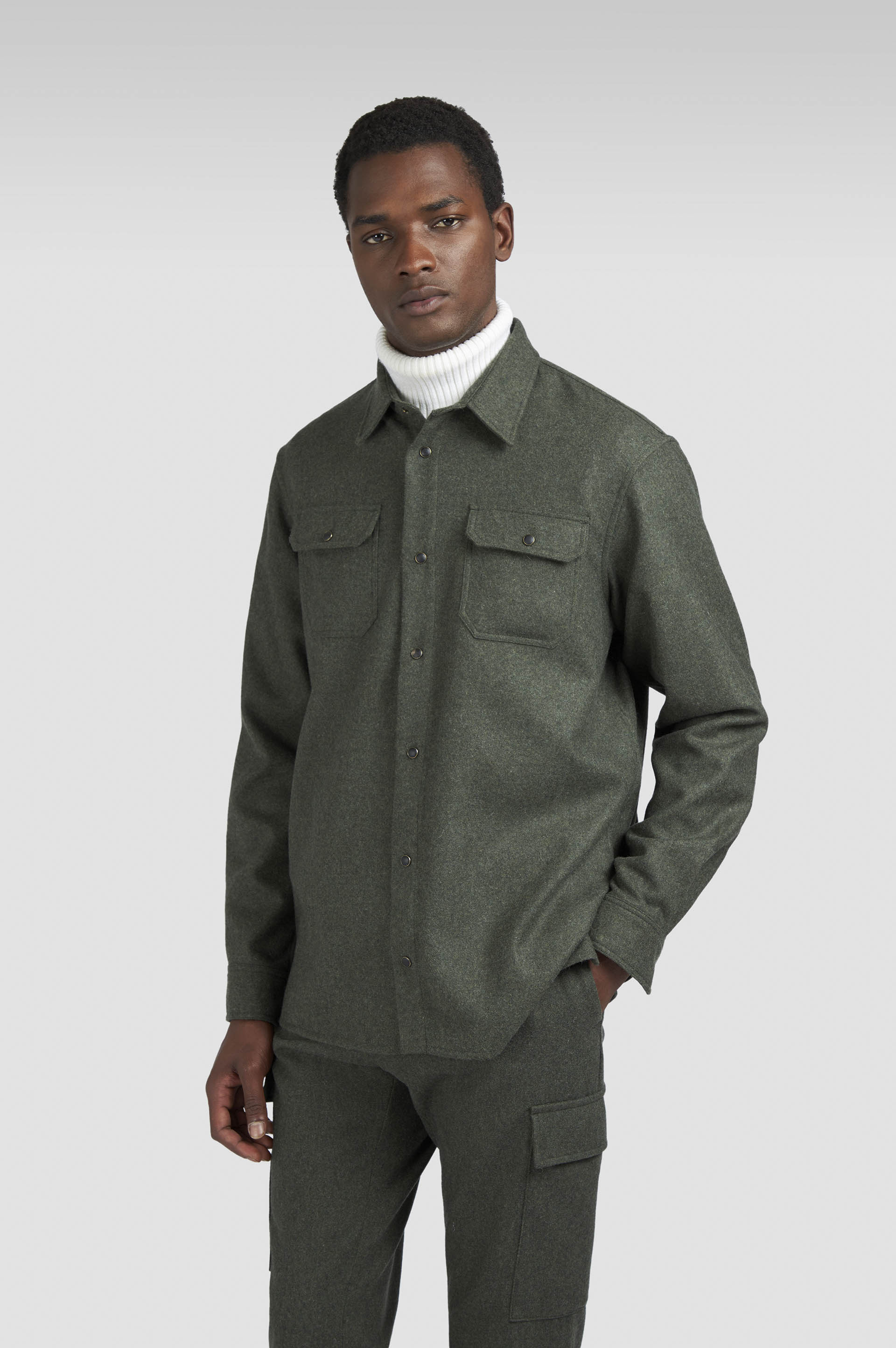 Wool blend overshirt image number 0 Wool blend overshirt image number 0
