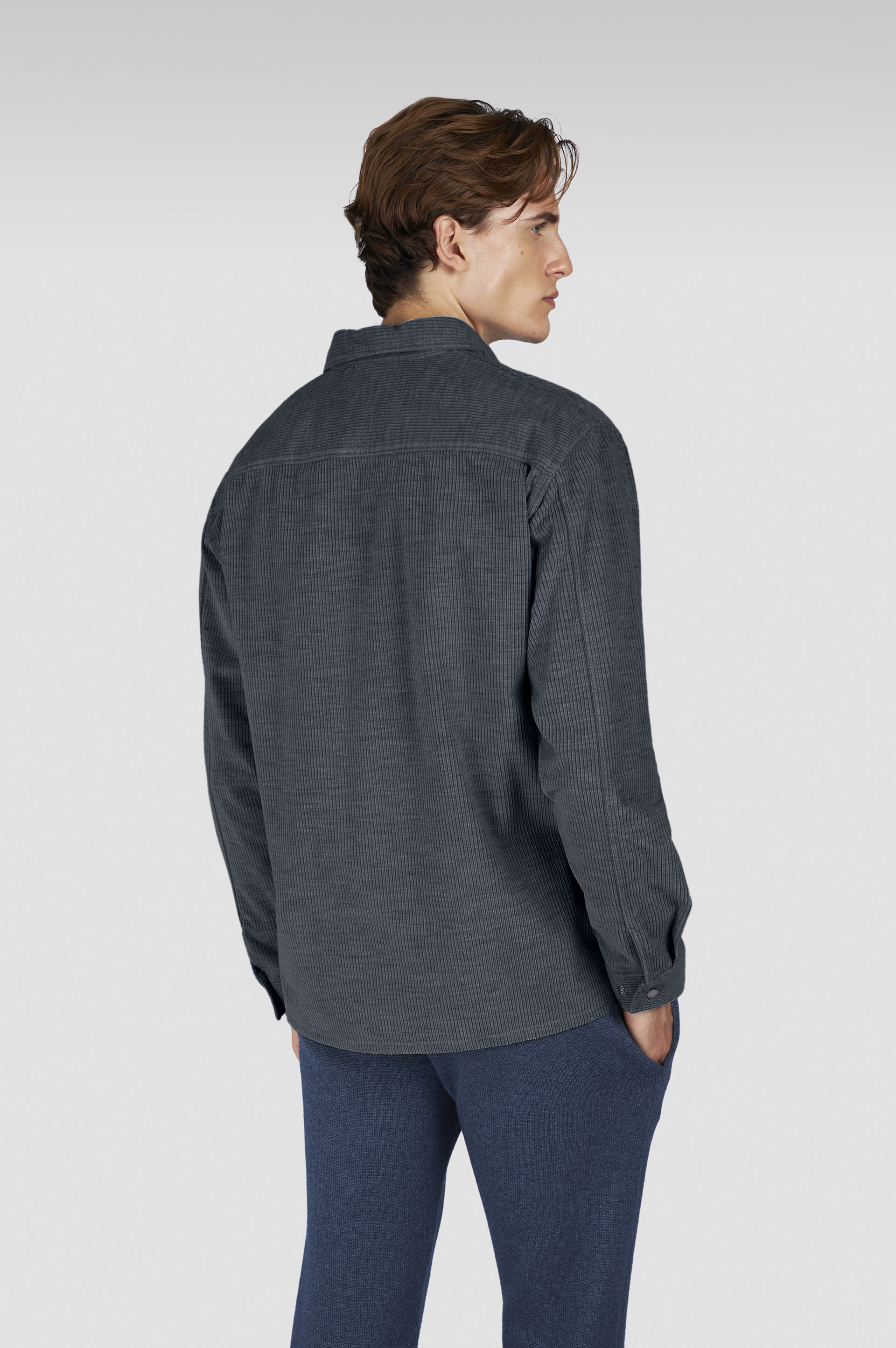 قميص خارجي من قماش الكشمير القطني image number 3