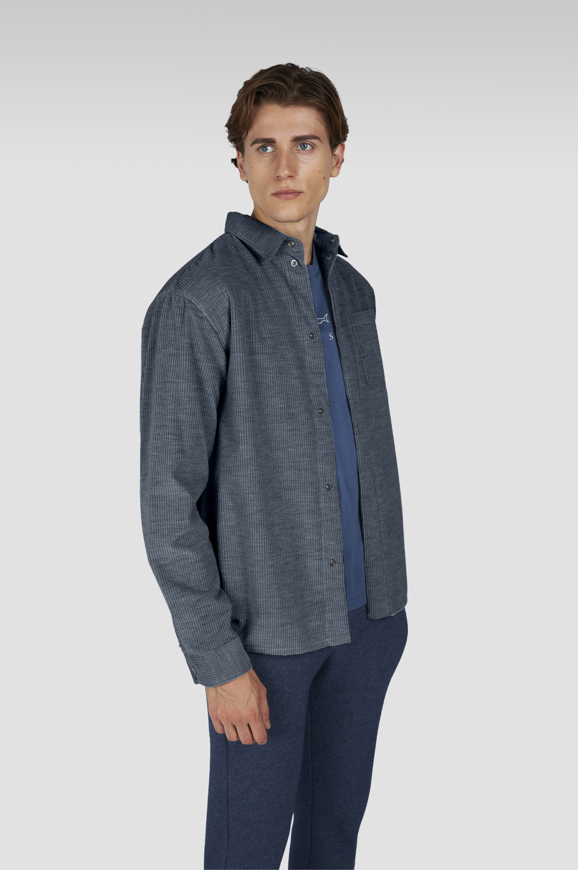 قميص خارجي من قماش الكشمير القطني image number 0