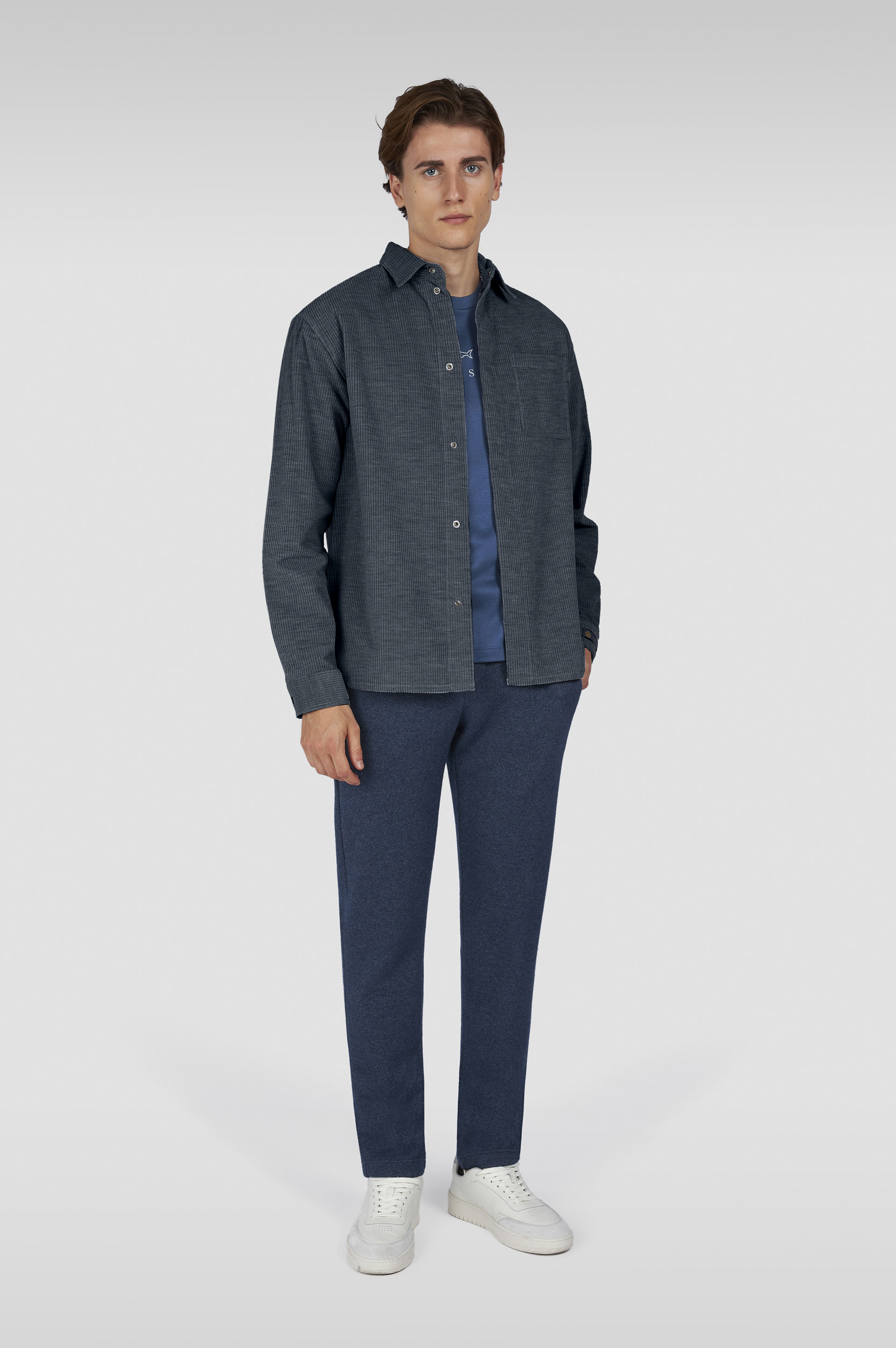 قميص خارجي من قماش الكشمير القطني image number 2