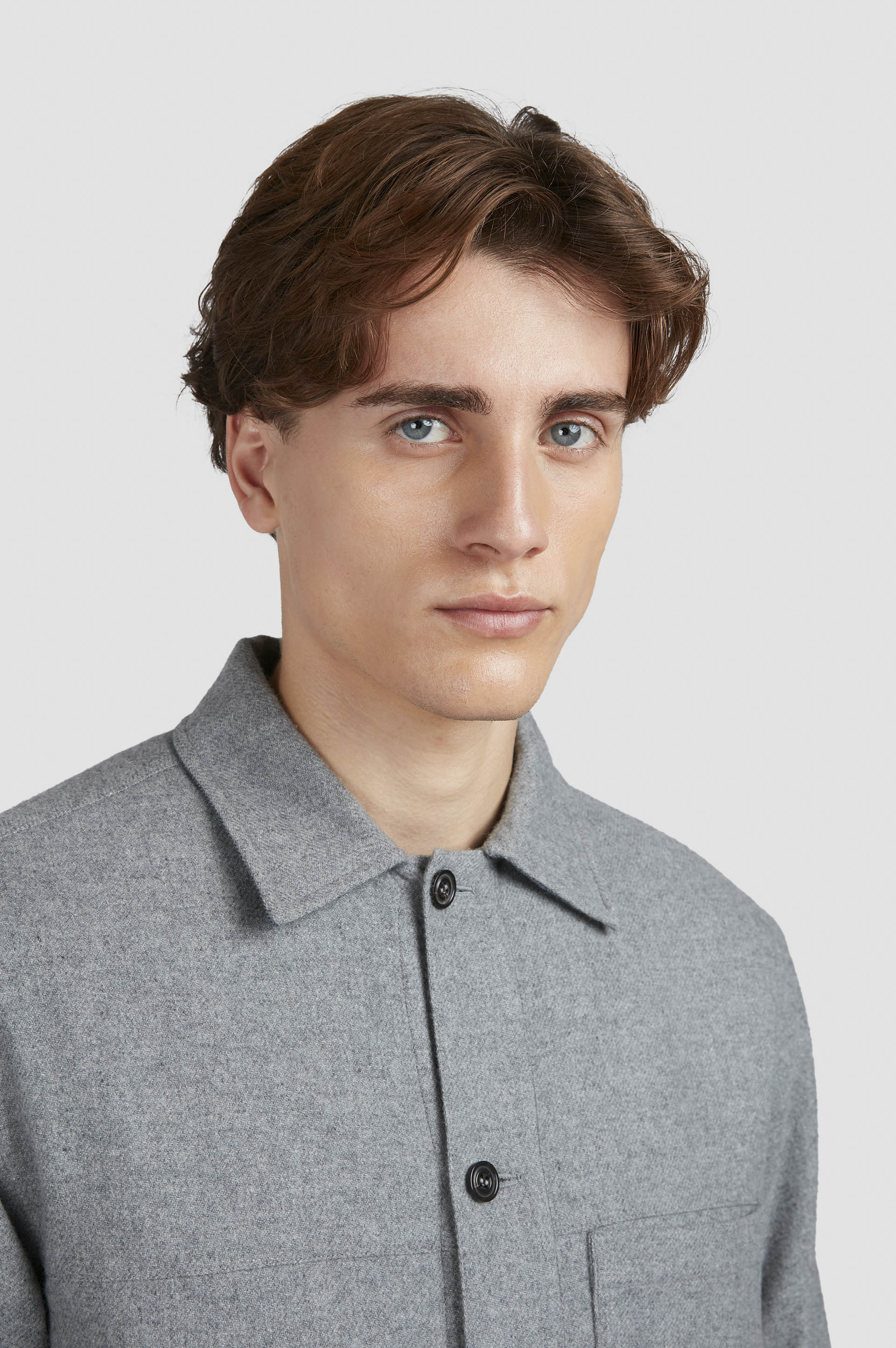 Wool and cashmere overshirt image number 4 Wool and cashmere overshirt image number 4