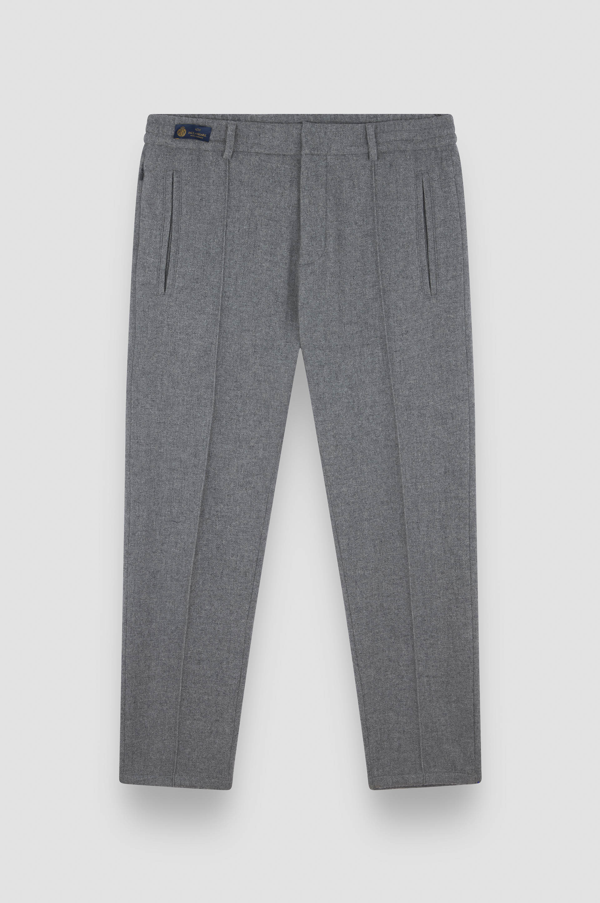 Pantalon chino en laine et cachemire avec cordon image number 1 Pantalon chino en laine et cachemire avec cordon image number 1