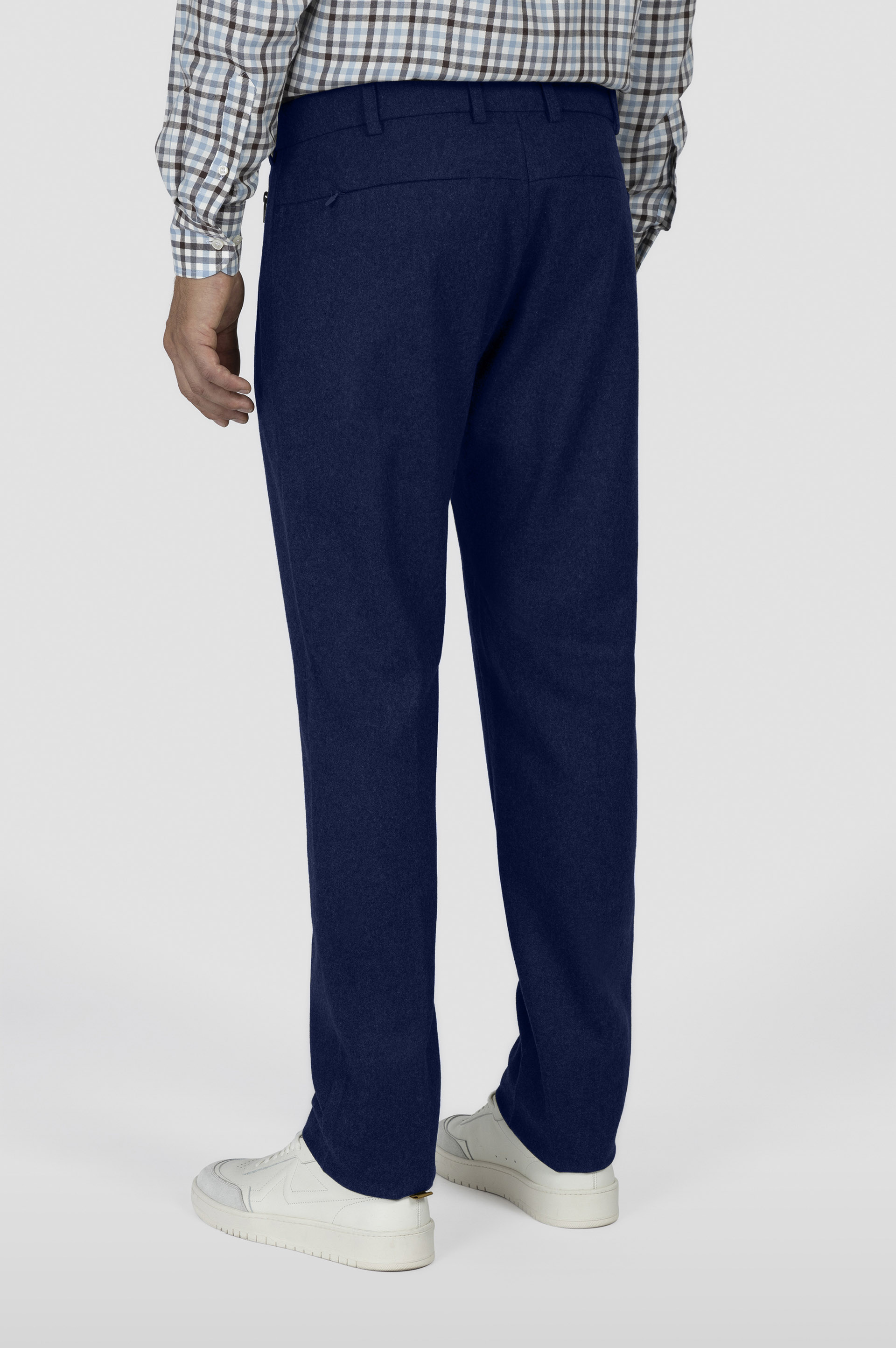 Blended wool chino trousers image number 3