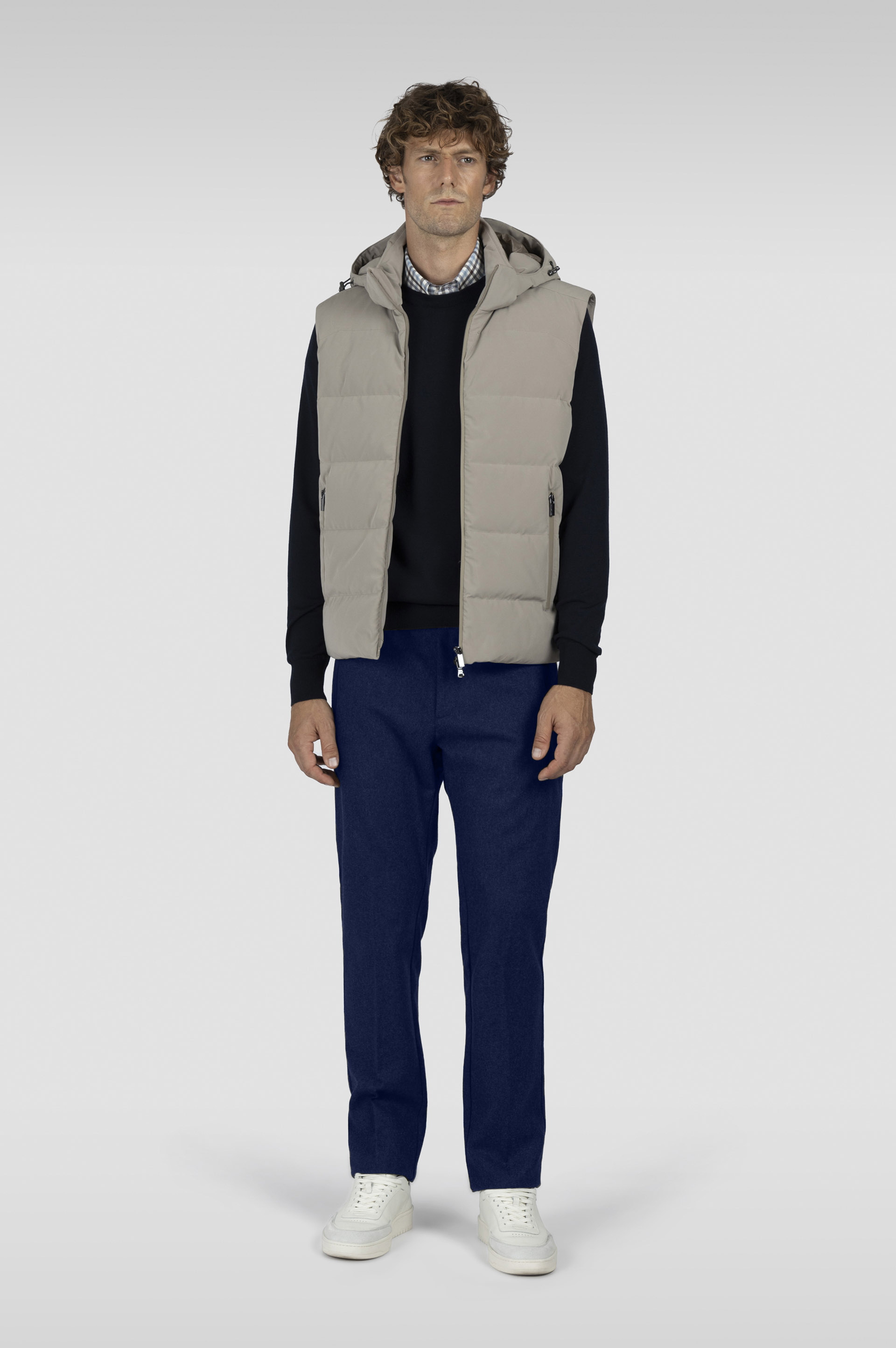 Blended wool chino trousers image number 2