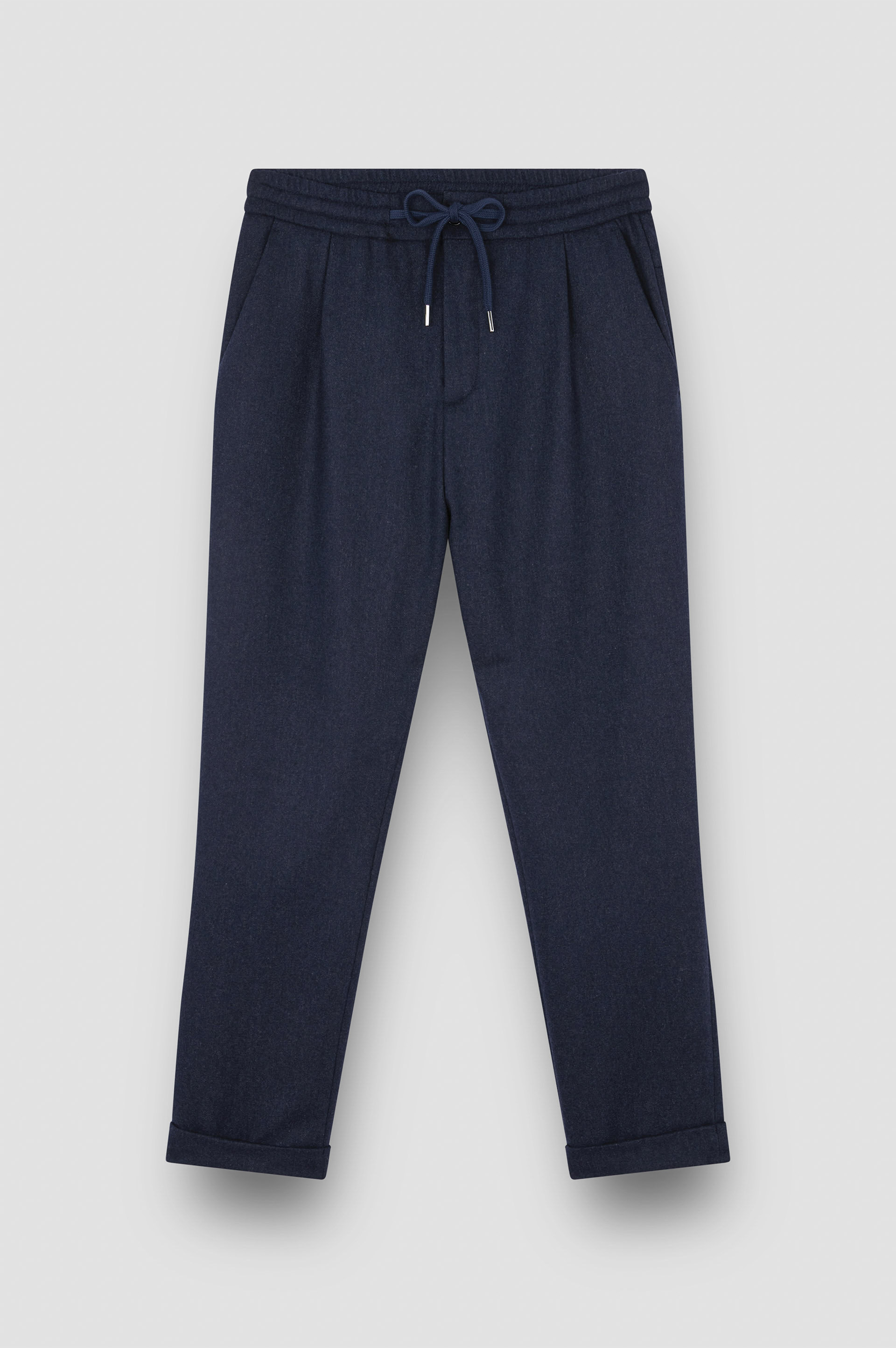 Wool blend trousers with pleats image number 1
