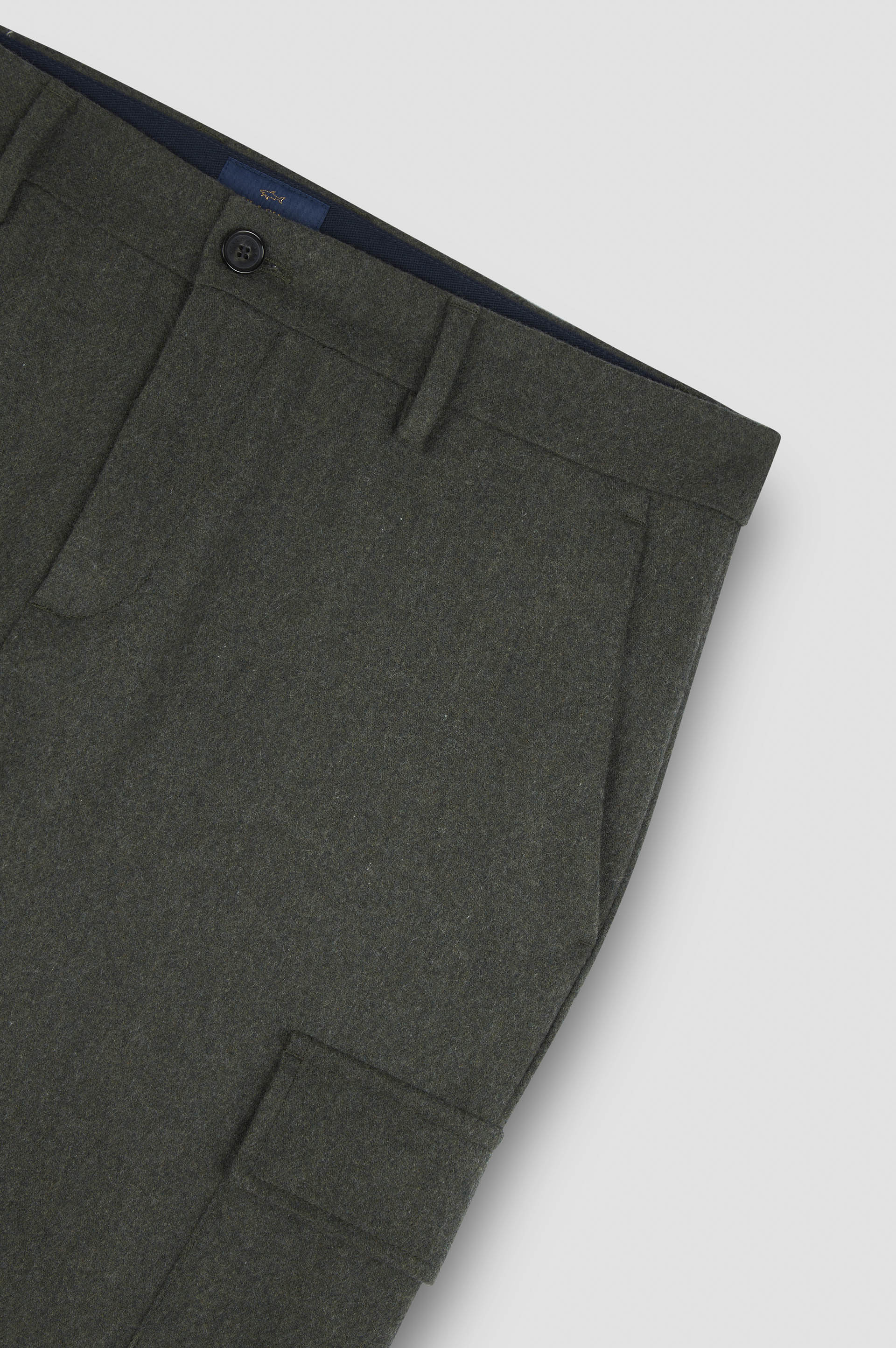 Blended wool cargo trousers image number 5