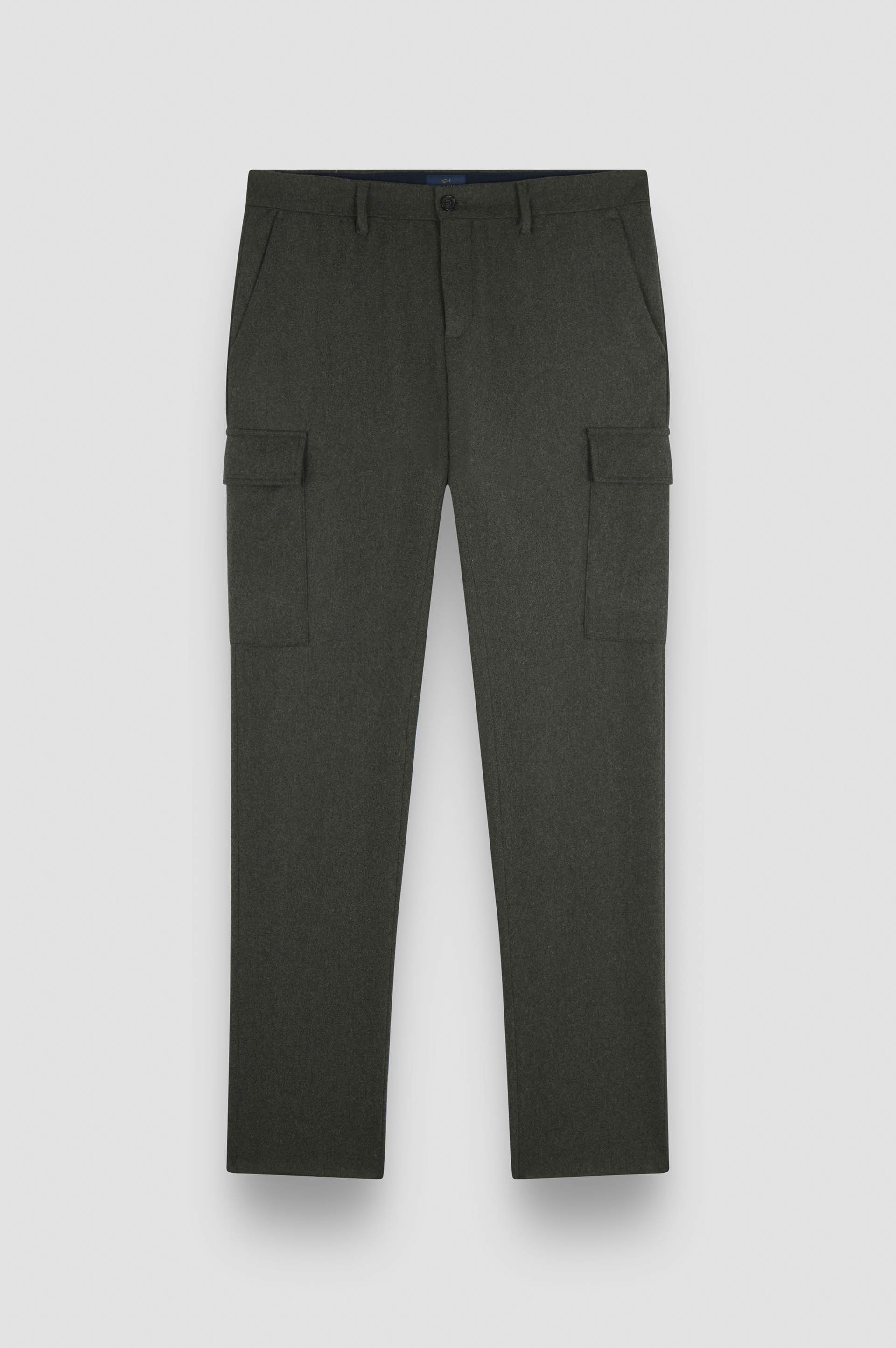 Blended wool cargo trousers image number 1