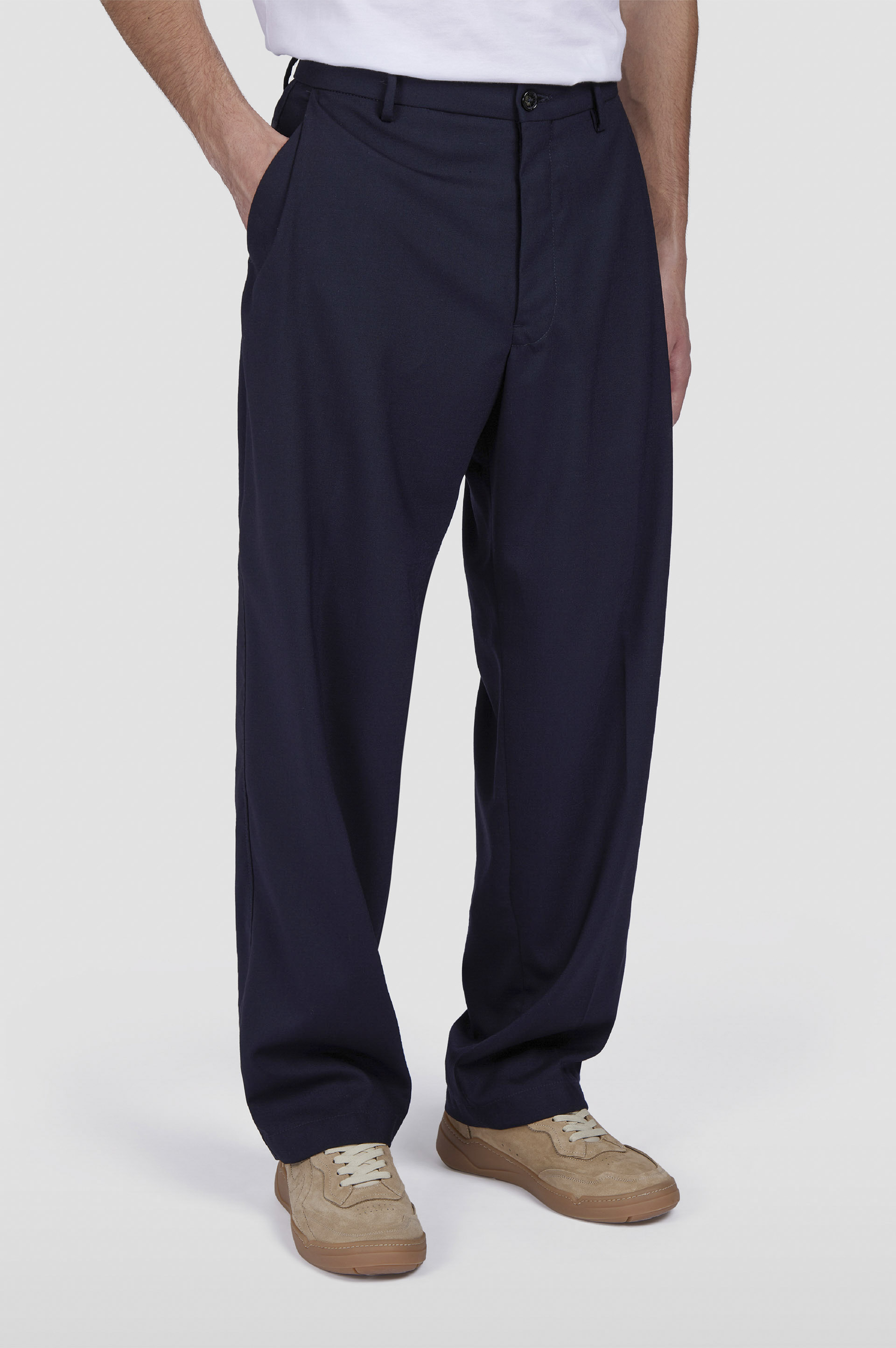 Wide leg trousers in technical wool image number 0 Wide leg trousers in technical wool image number 0