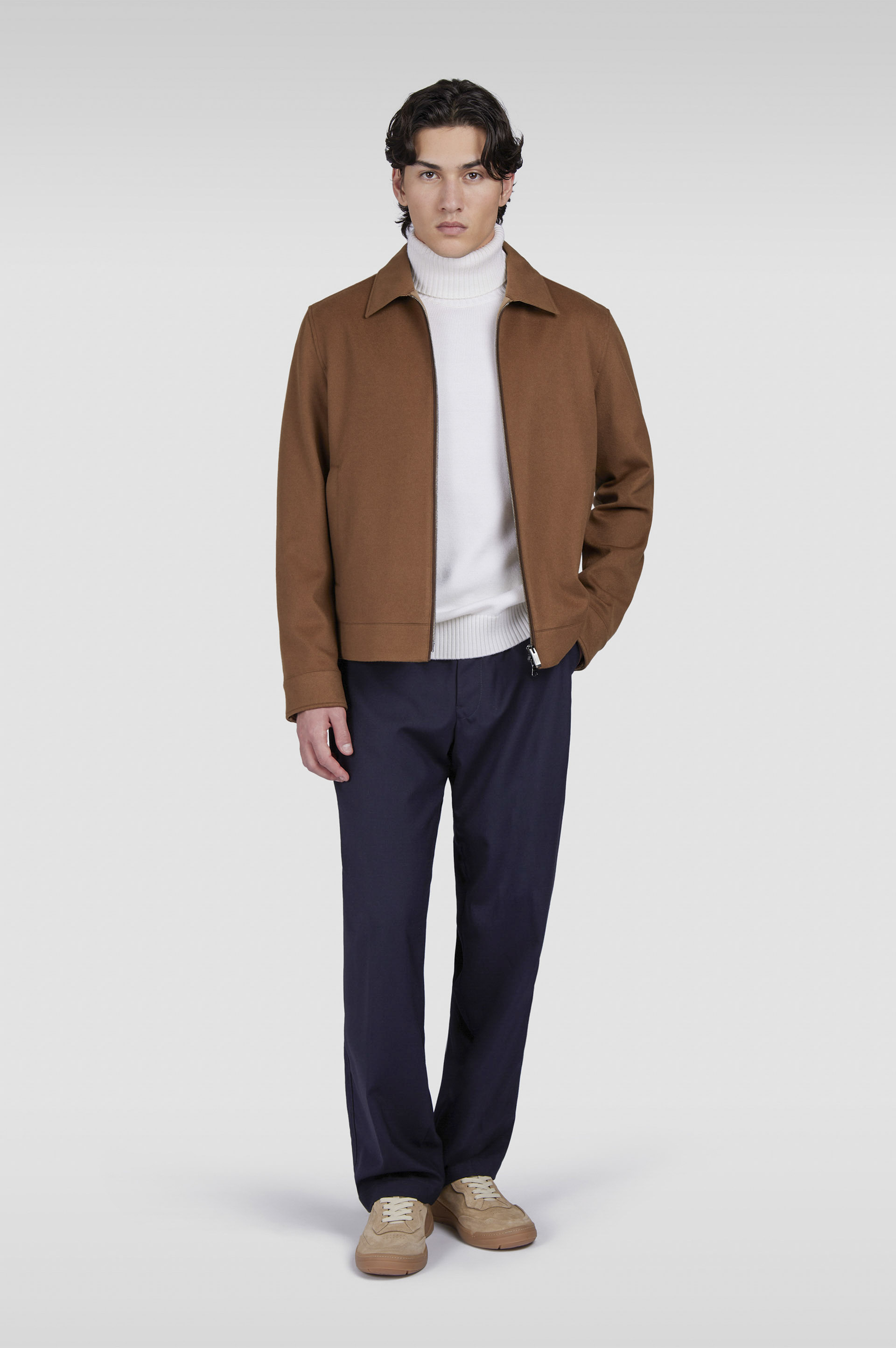 Wide leg trousers in technical wool image number 2 Wide leg trousers in technical wool image number 2