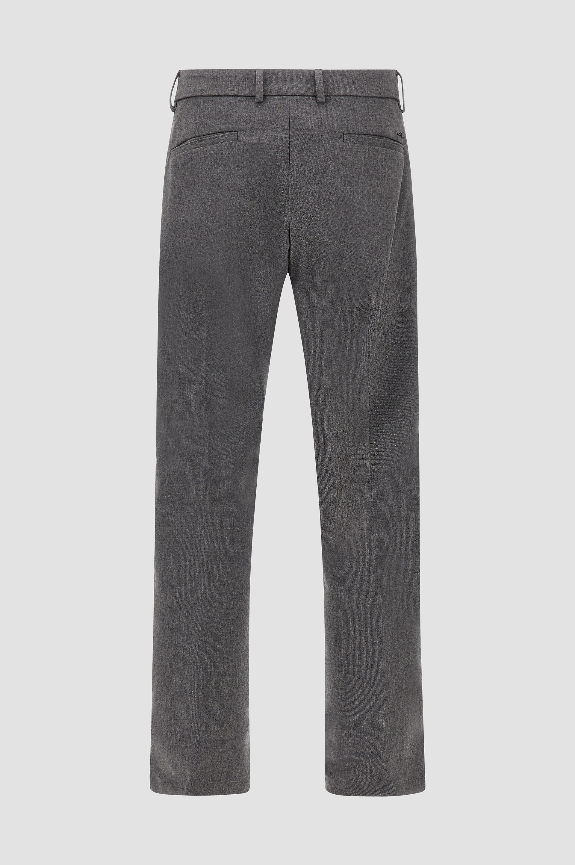 Wool and cotton trousers with double pleats image number 2