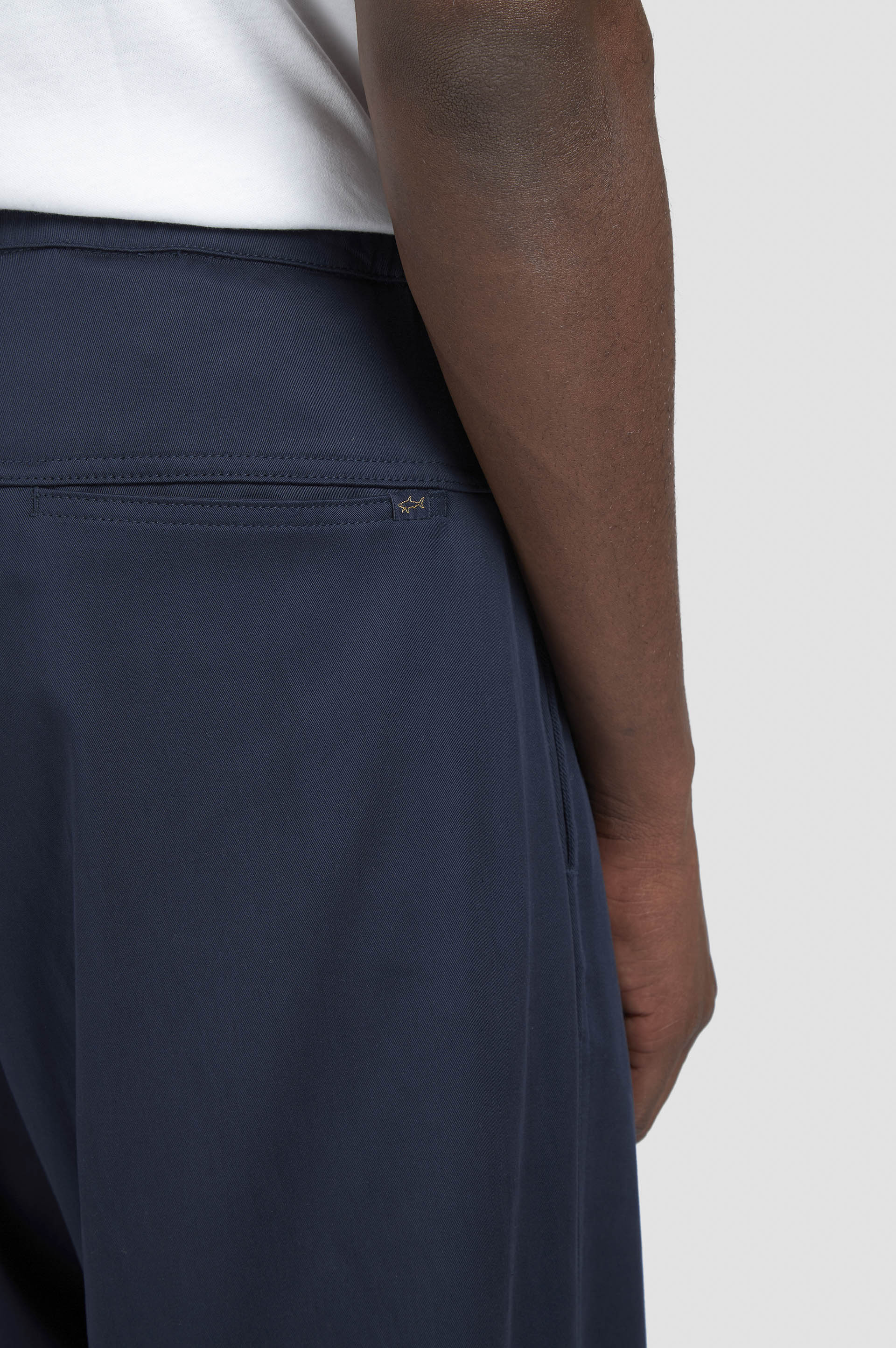 Xsoft stretch cotton and tencel trousers with two pince image number 4