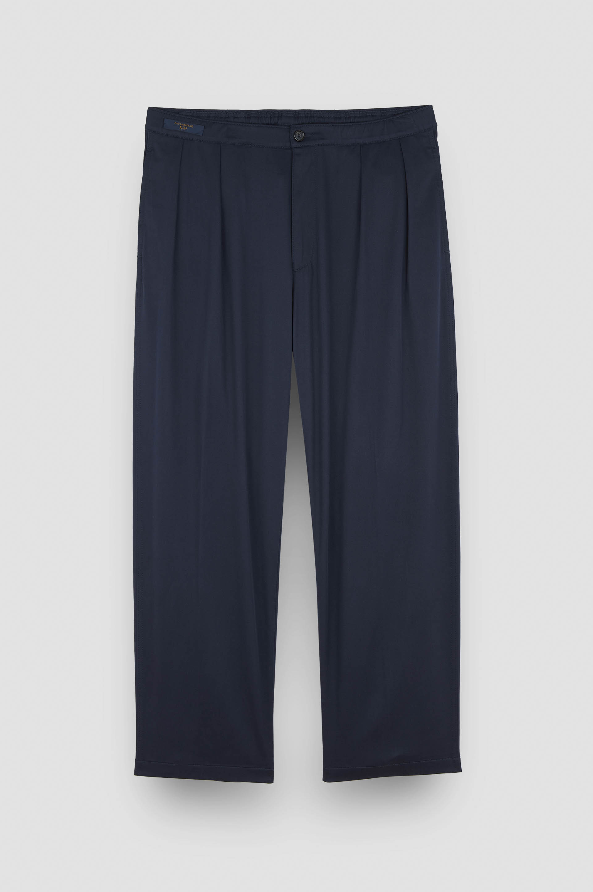 Xsoft stretch cotton and tencel trousers with two pince image number 1