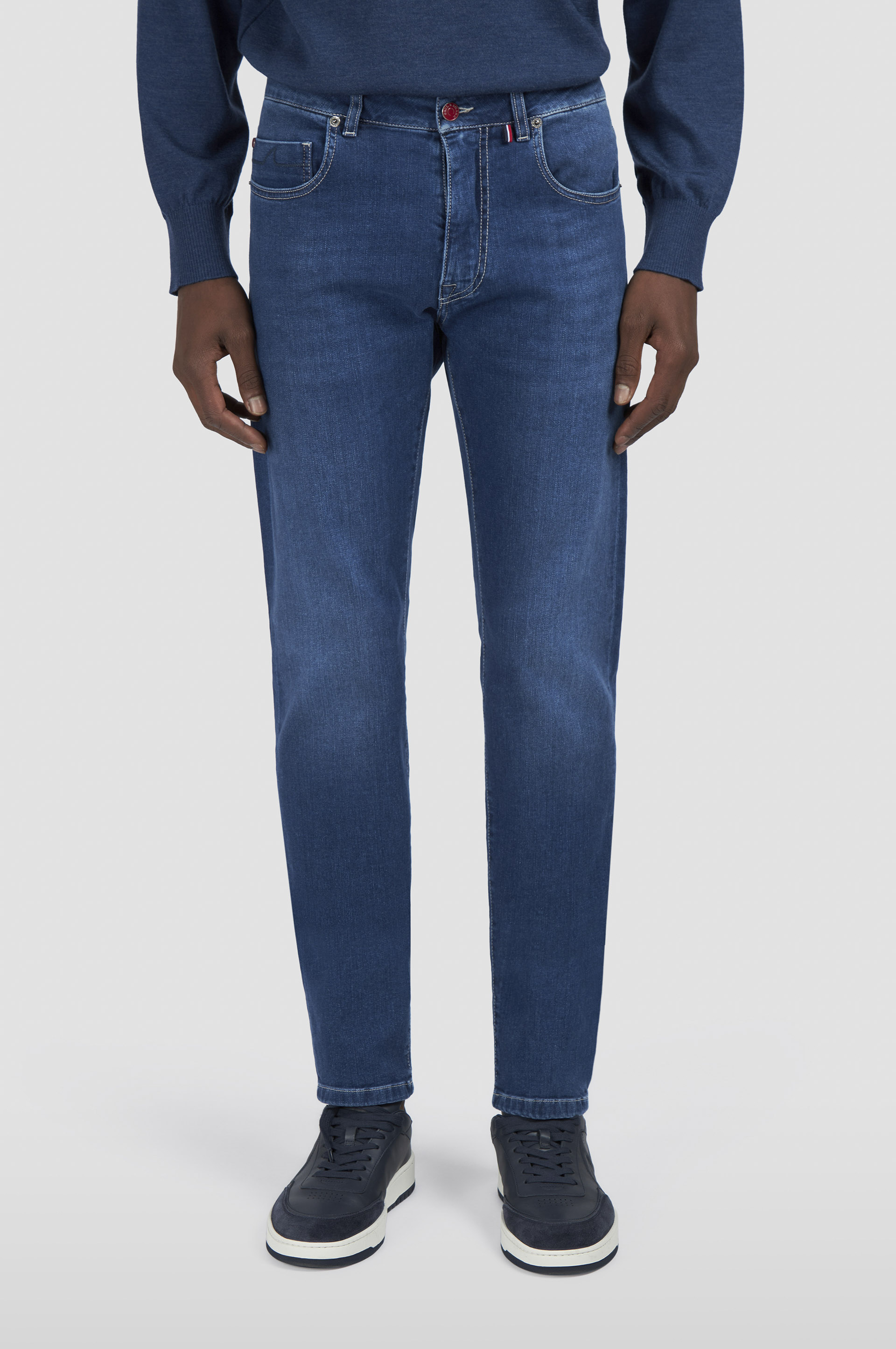 Red Rivet jeans in Giza cotton image number 0 Red Rivet jeans in Giza cotton image number 0