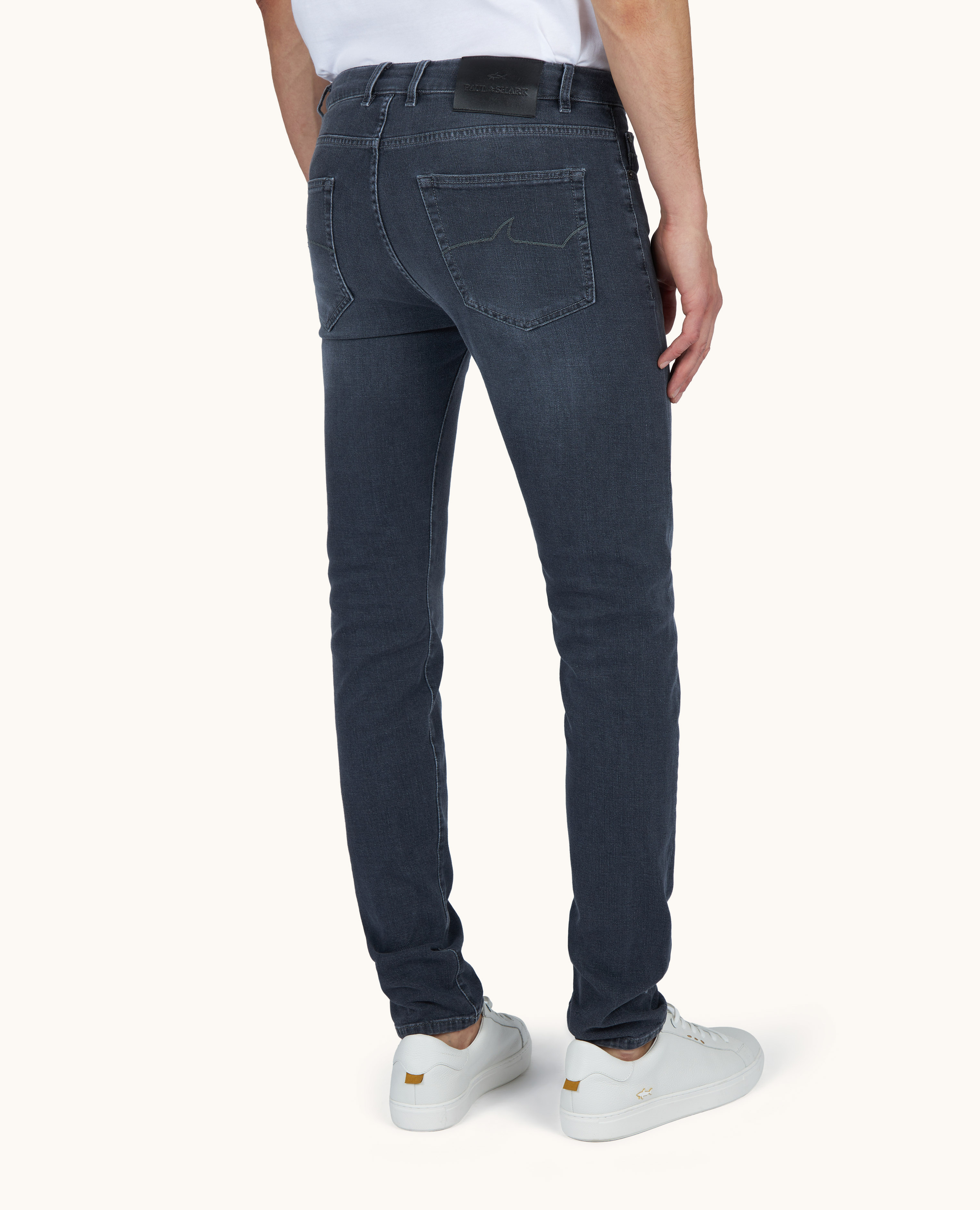 Vaqueros de denim el&aacute;stico de algod&oacute;n org&aacute;nico image number 3