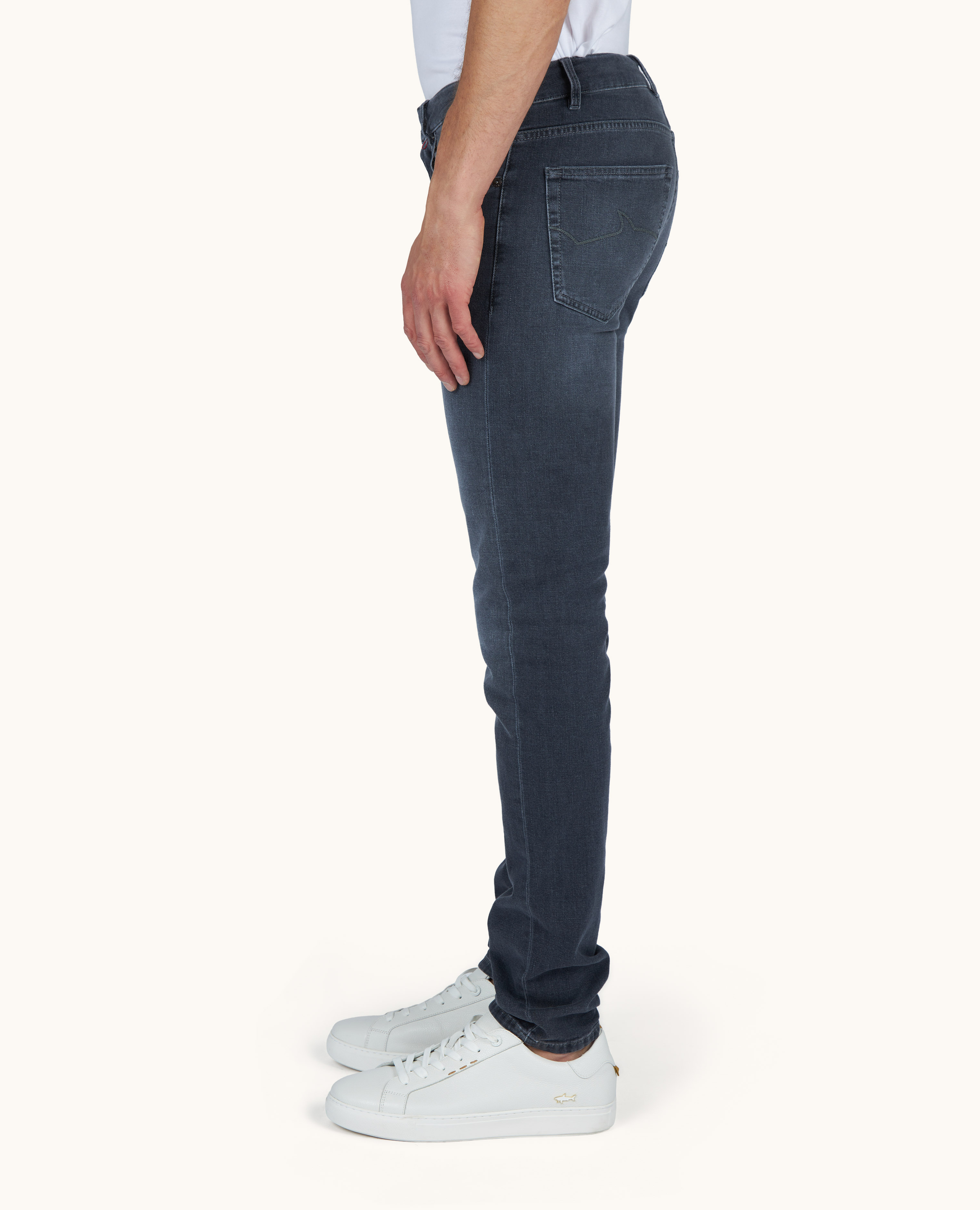 Vaqueros de denim el&aacute;stico de algod&oacute;n org&aacute;nico image number 5