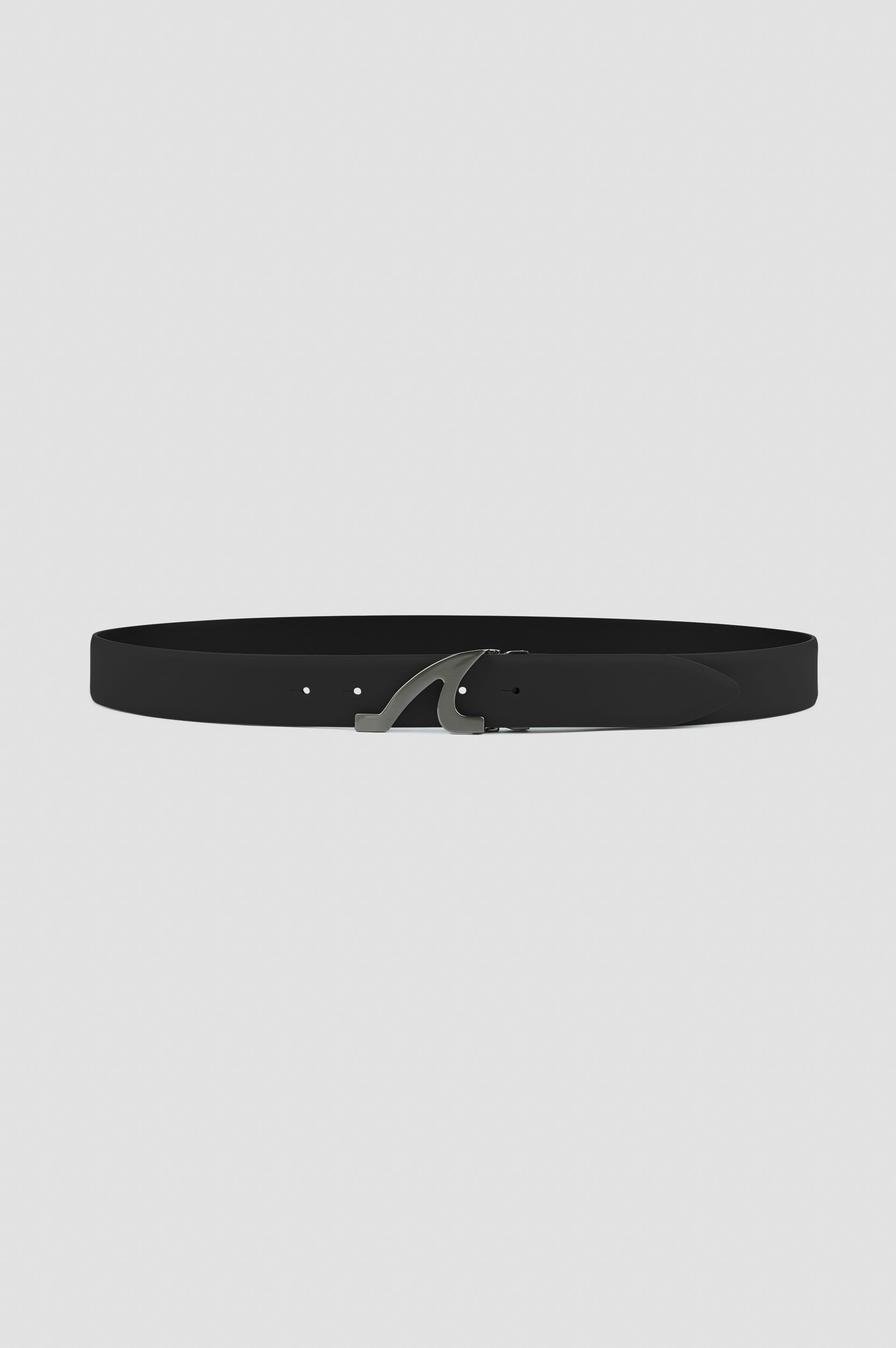 Fin-buckle leather belt image number 0 Fin-buckle leather belt image number 0
