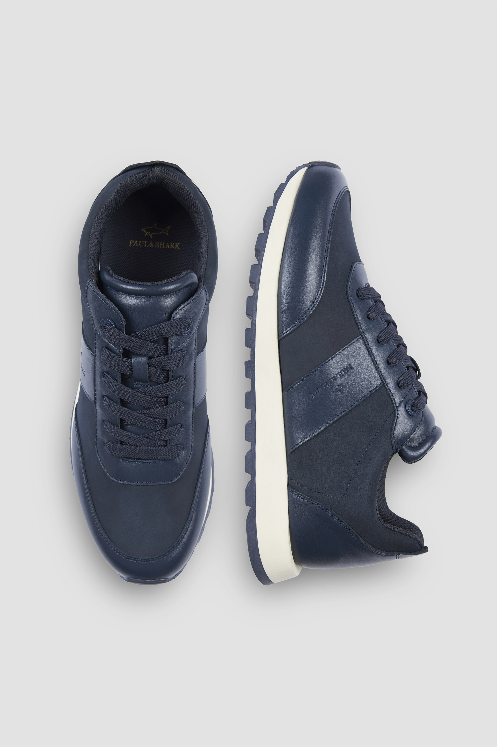 Suede and leather sneakers image number 1 Suede and leather sneakers image number 1