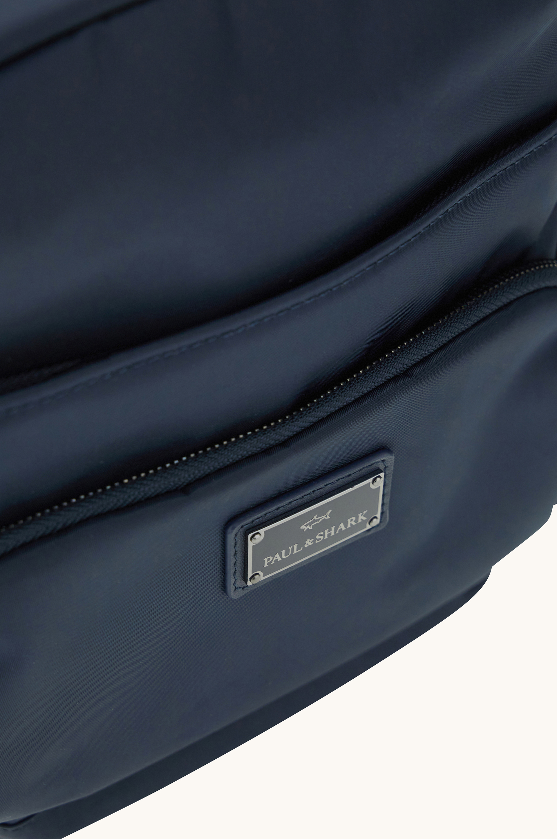 Leather-Trimmed nylon messenger bag image number 3