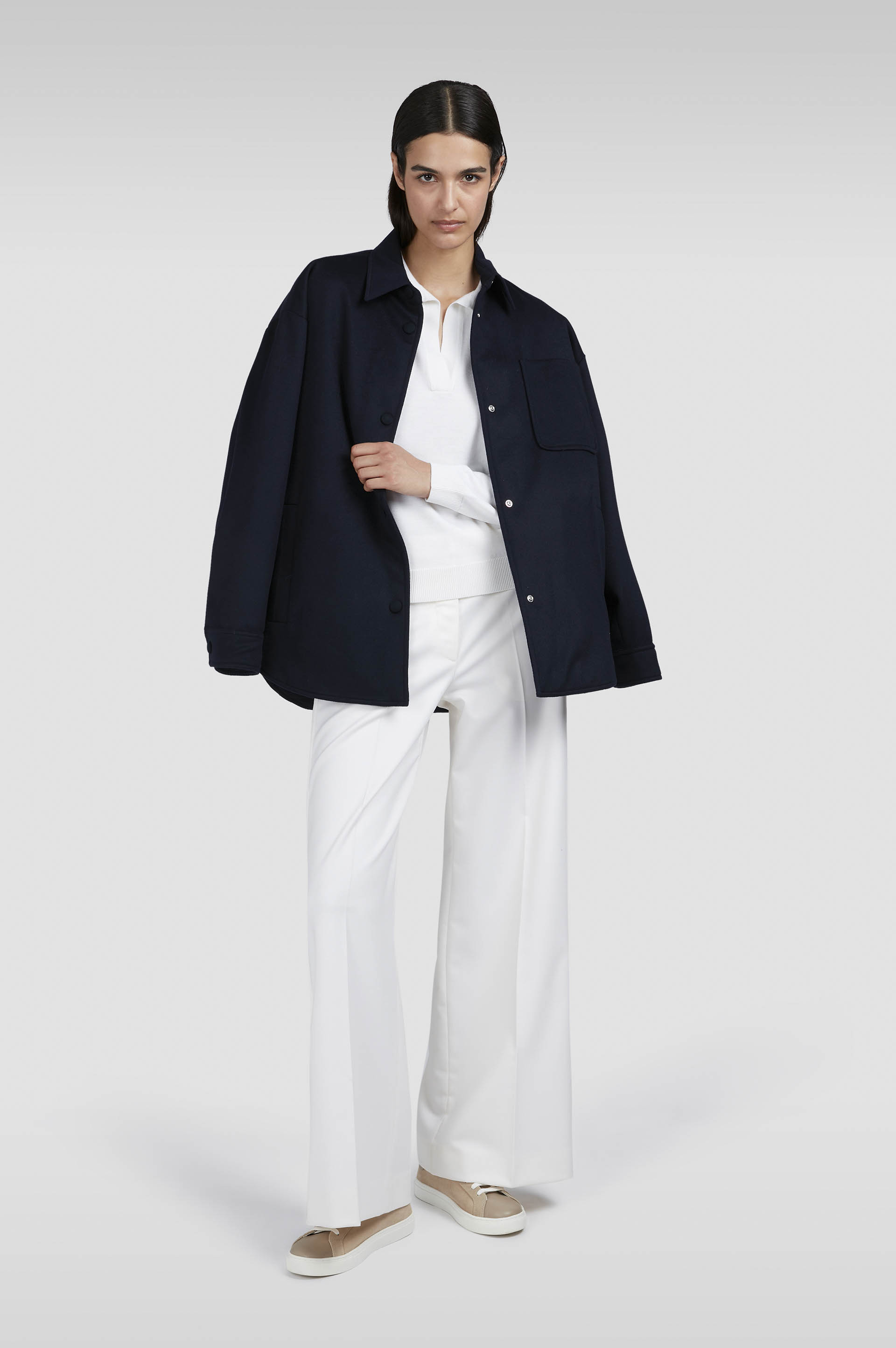 Wool and cashmere polo Shirt image number 2 Wool and cashmere polo Shirt image number 2