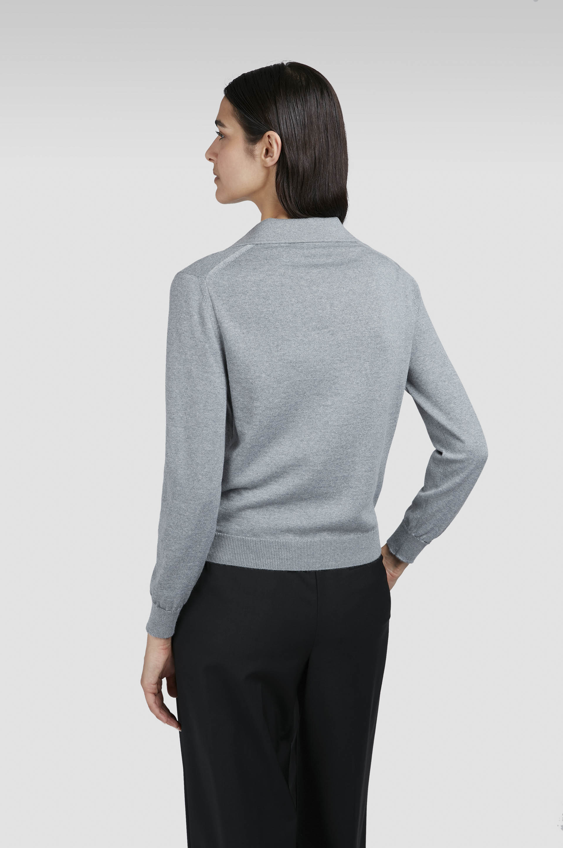 Wool and cashmere polo Shirt image number 3 Wool and cashmere polo Shirt image number 3