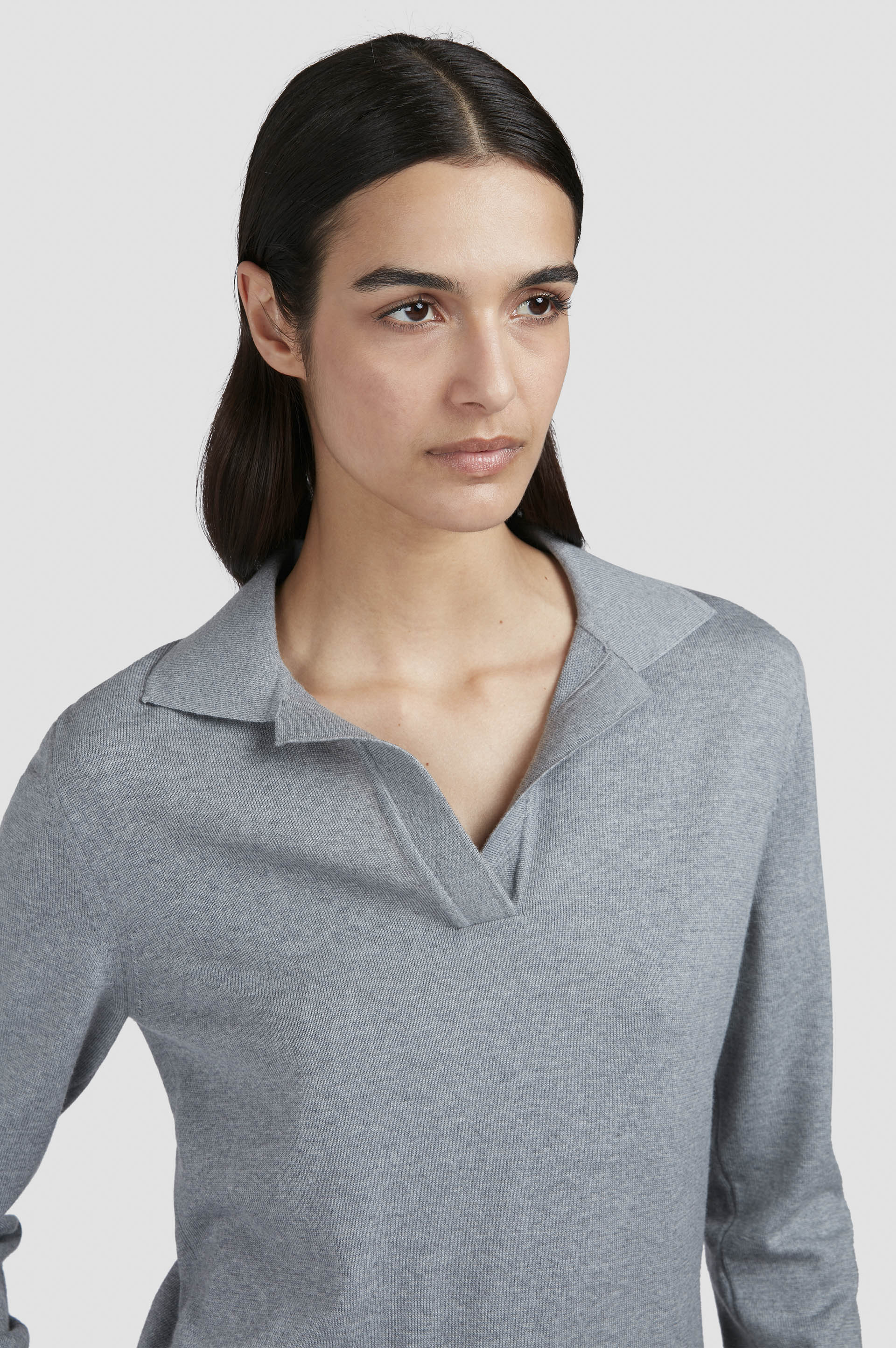 Wool and cashmere polo Shirt image number 4 Wool and cashmere polo Shirt image number 4