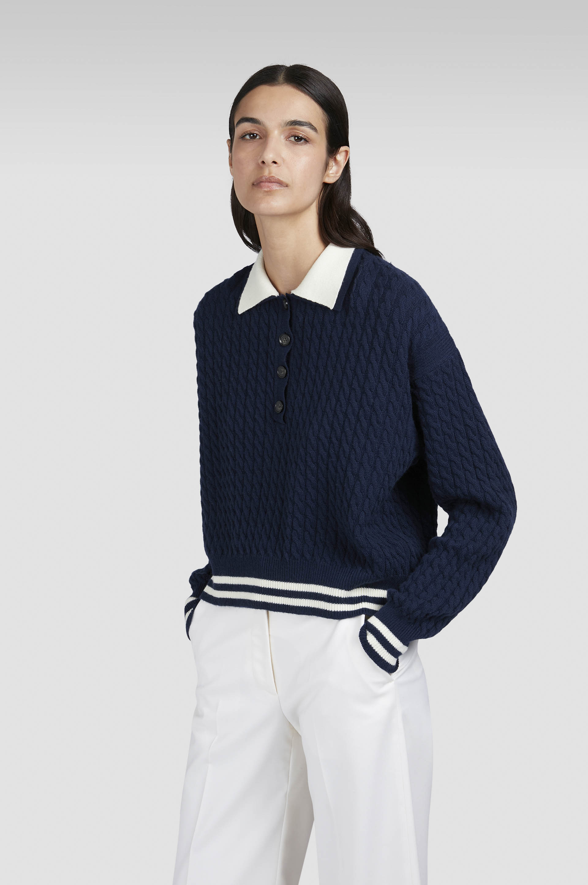 Polo in lana e cashmere image number 0 Polo in lana e cashmere image number 0