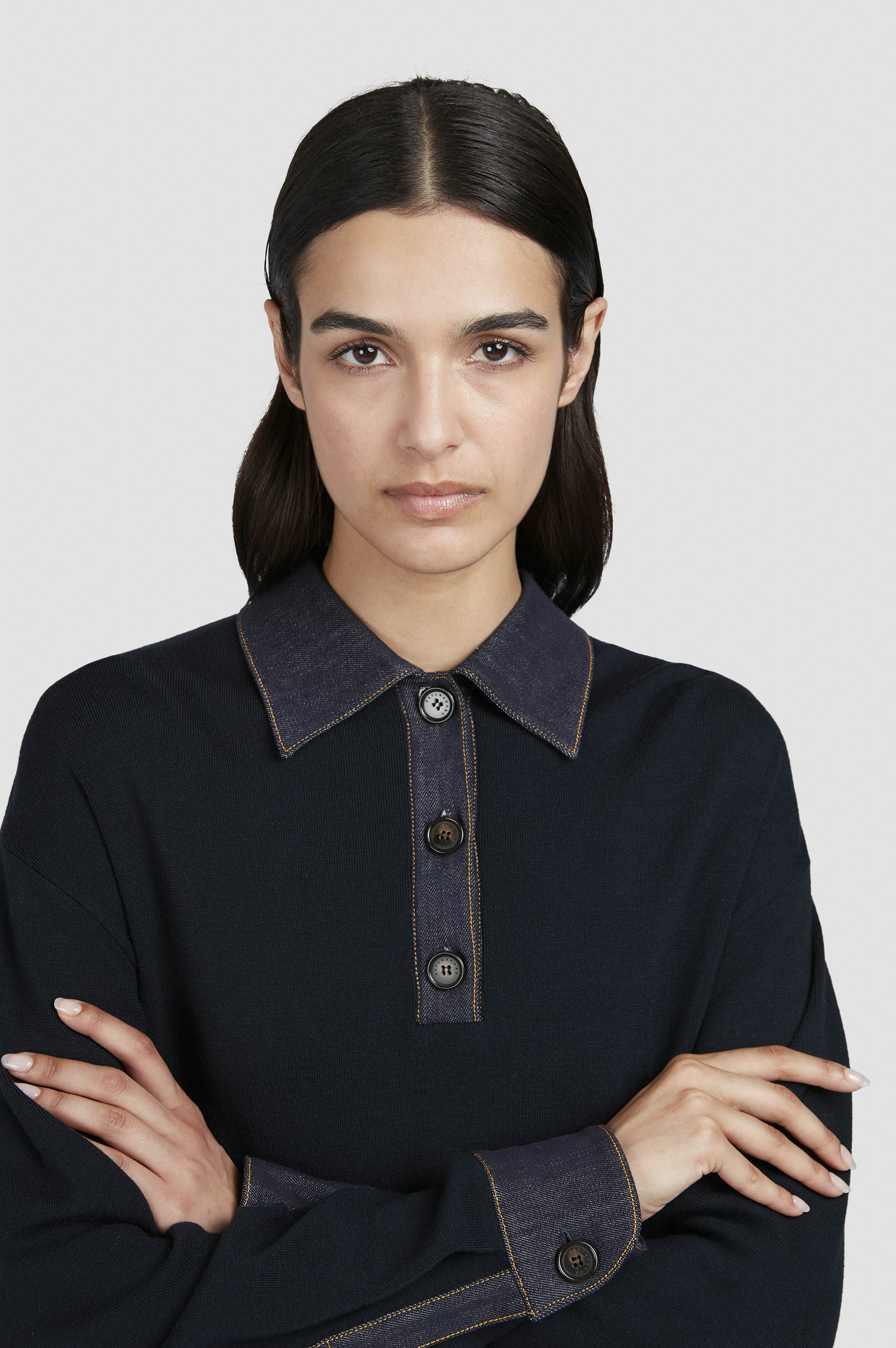 Polo in lana Stretch image number 4 Polo in lana Stretch image number 4