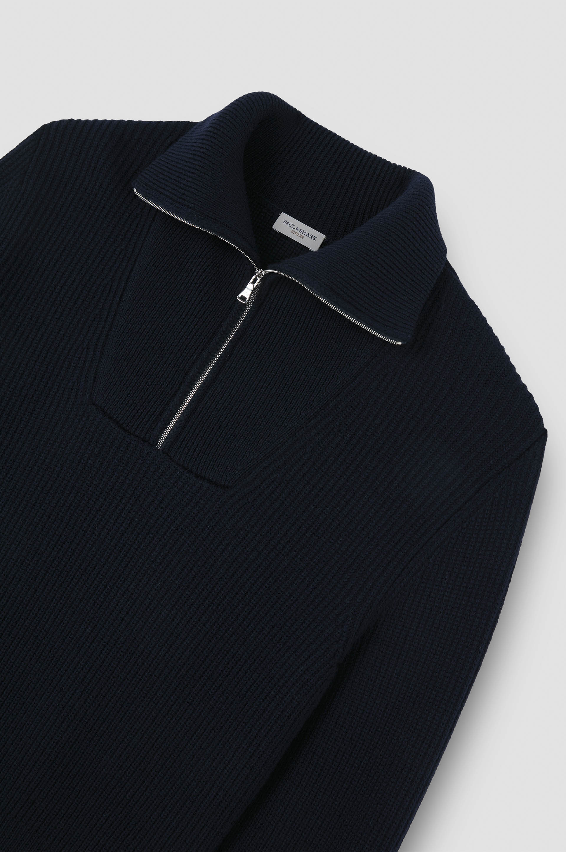 Pull à demi-zip en laine Merino Extrafine image number 5