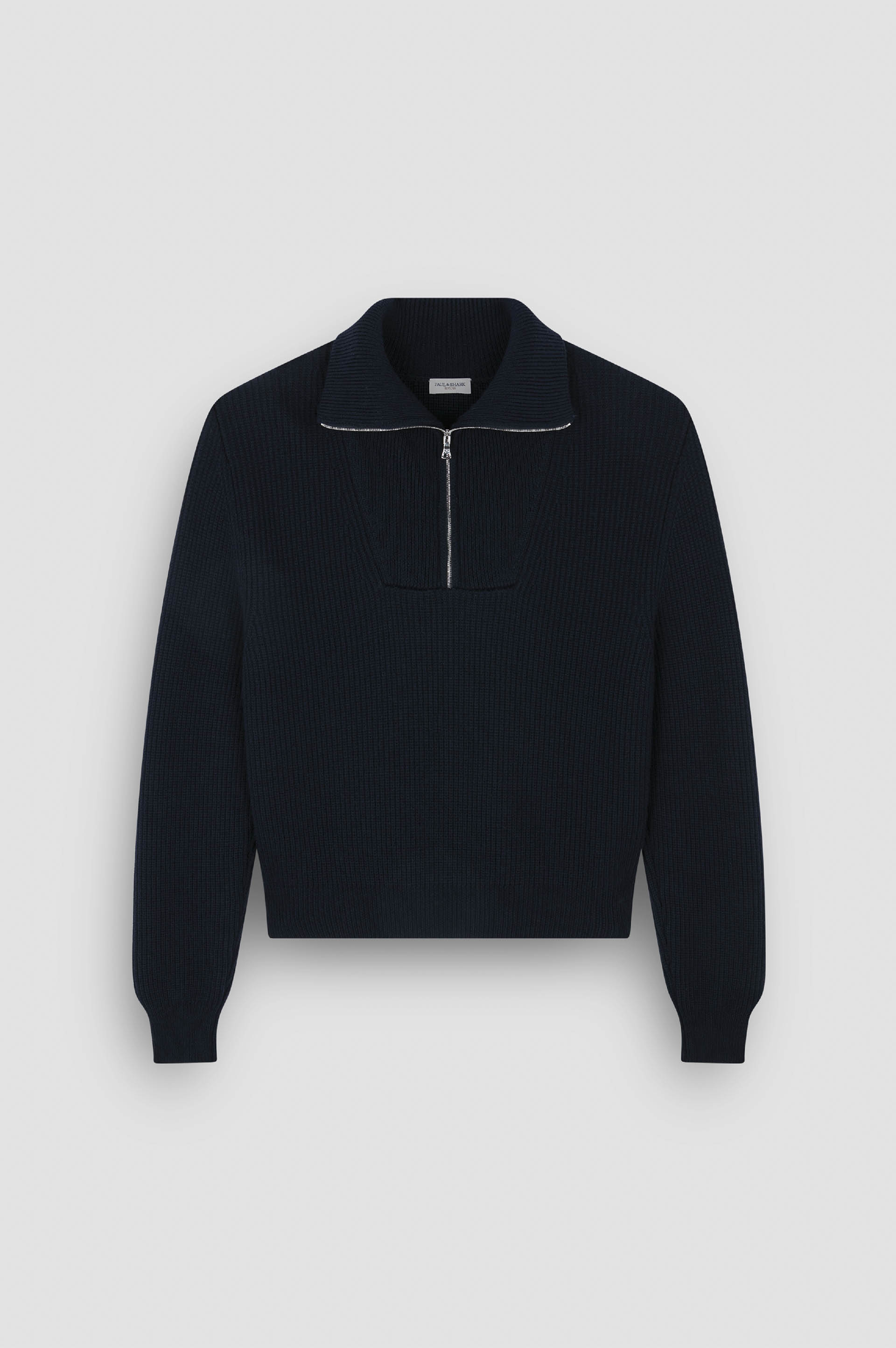 Pull à demi-zip en laine Merino Extrafine image number 1