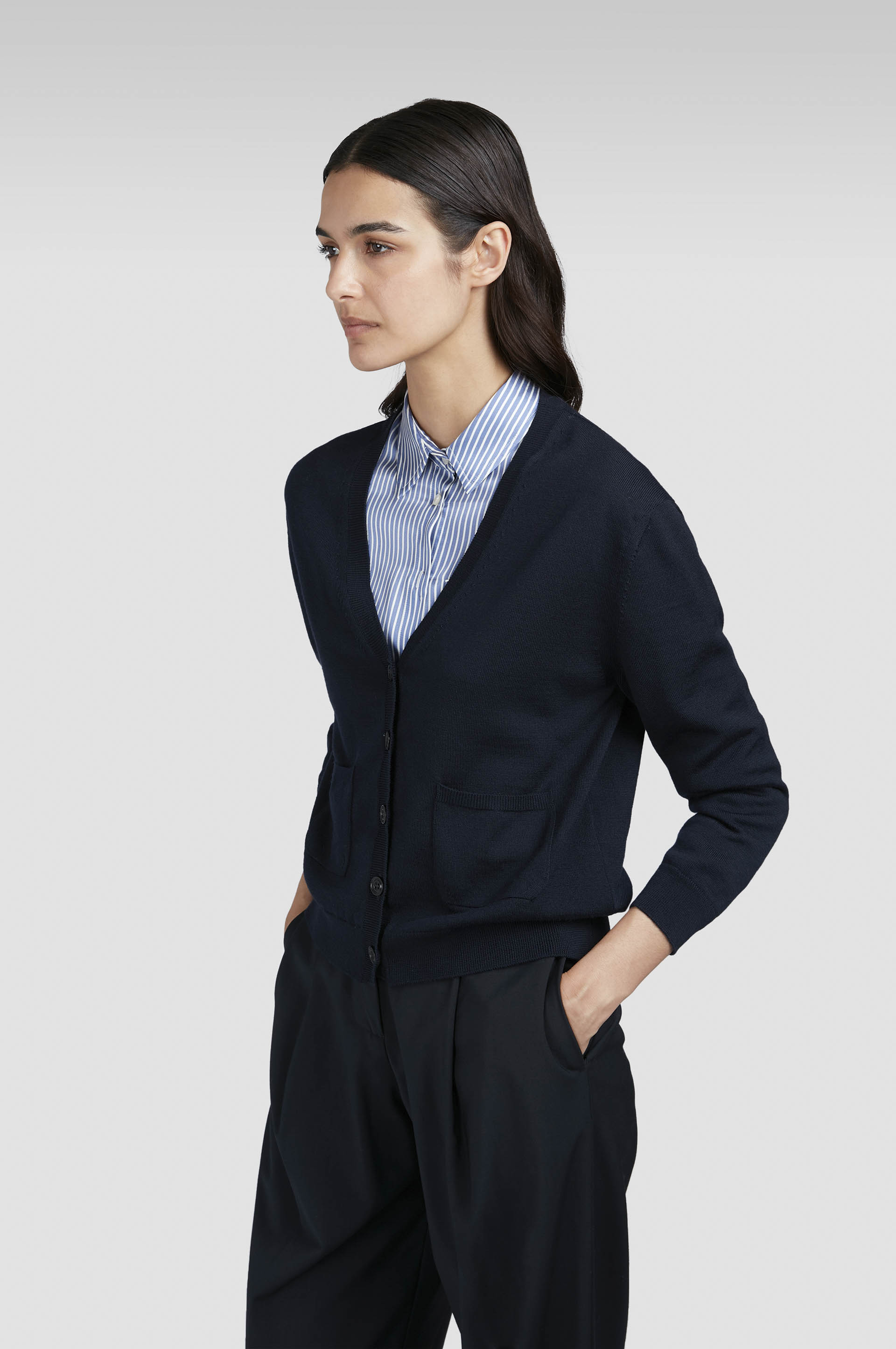 Cardigan en laine et cachemire image number 0 Cardigan en laine et cachemire image number 0