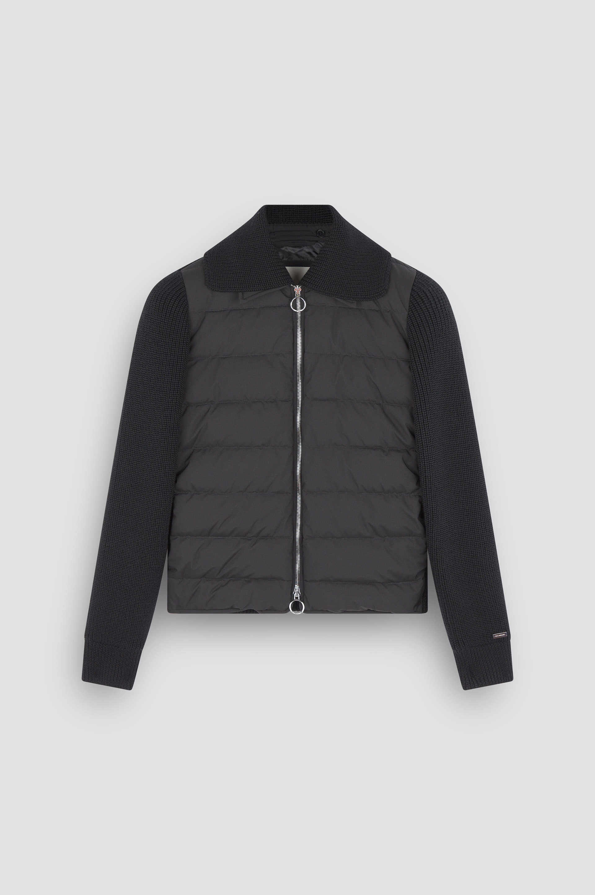 Hybrid zip-up blouson in wool and Typhoon® Platinum image number 1 Hybrid zip-up blouson in wool and Typhoon® Platinum image number 1