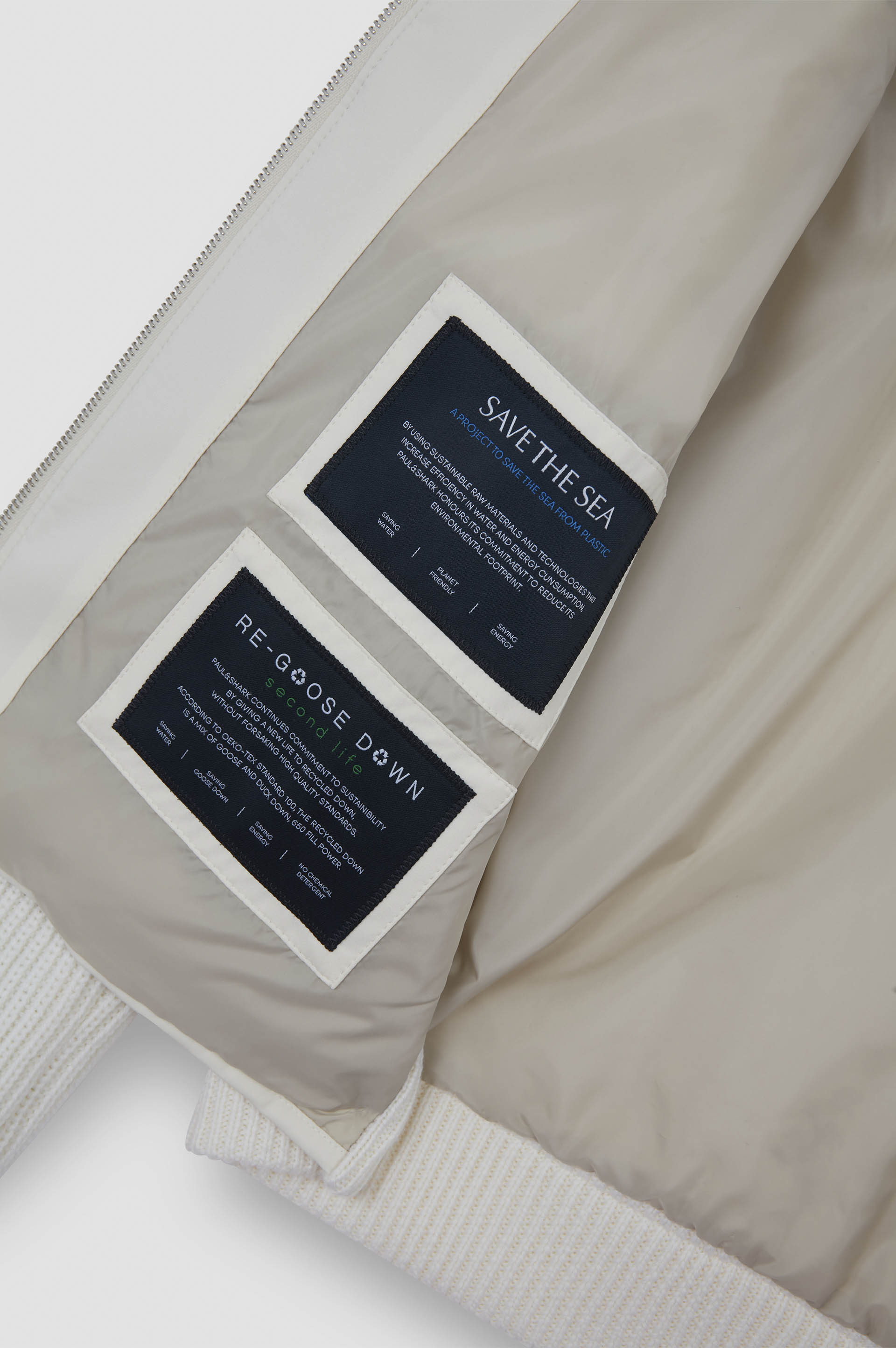 Blouson hybride zippé en laine et Typhoon® Platinum image number 7