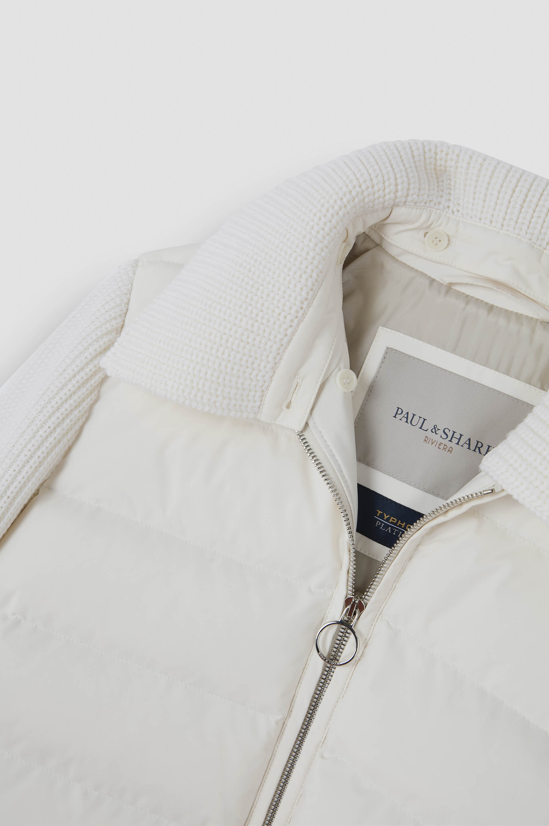 Blouson hybride zippé en laine et Typhoon® Platinum image number 6