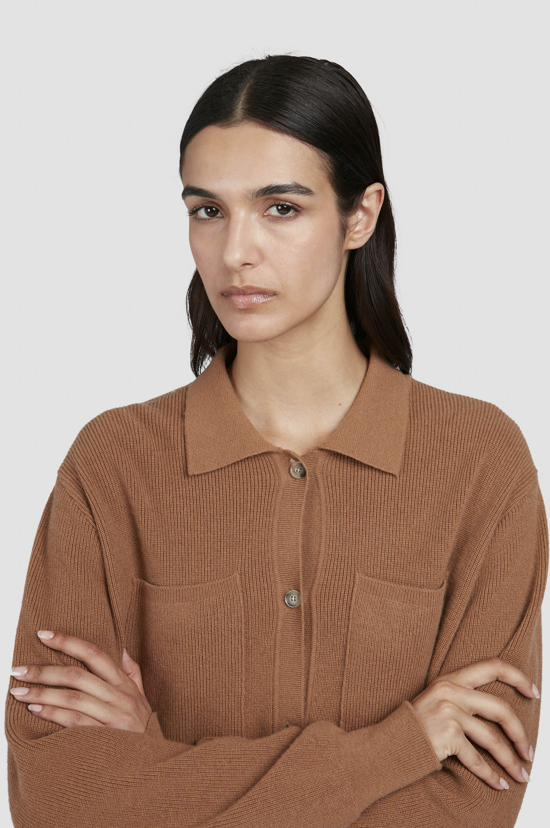 Wool and cashmere cardigan image number 4 Wool and cashmere cardigan image number 4