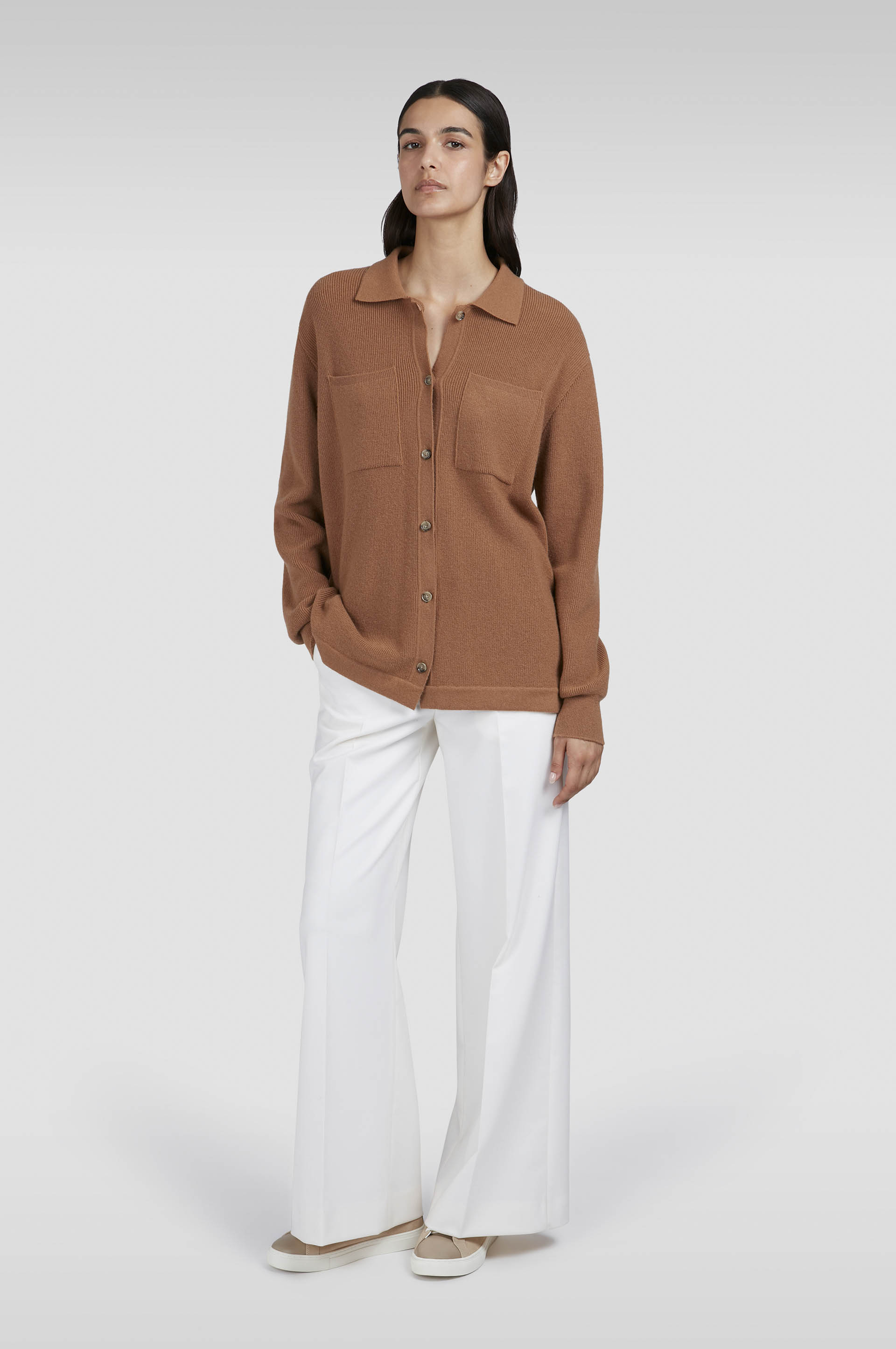 Wool and cashmere cardigan image number 2 Wool and cashmere cardigan image number 2