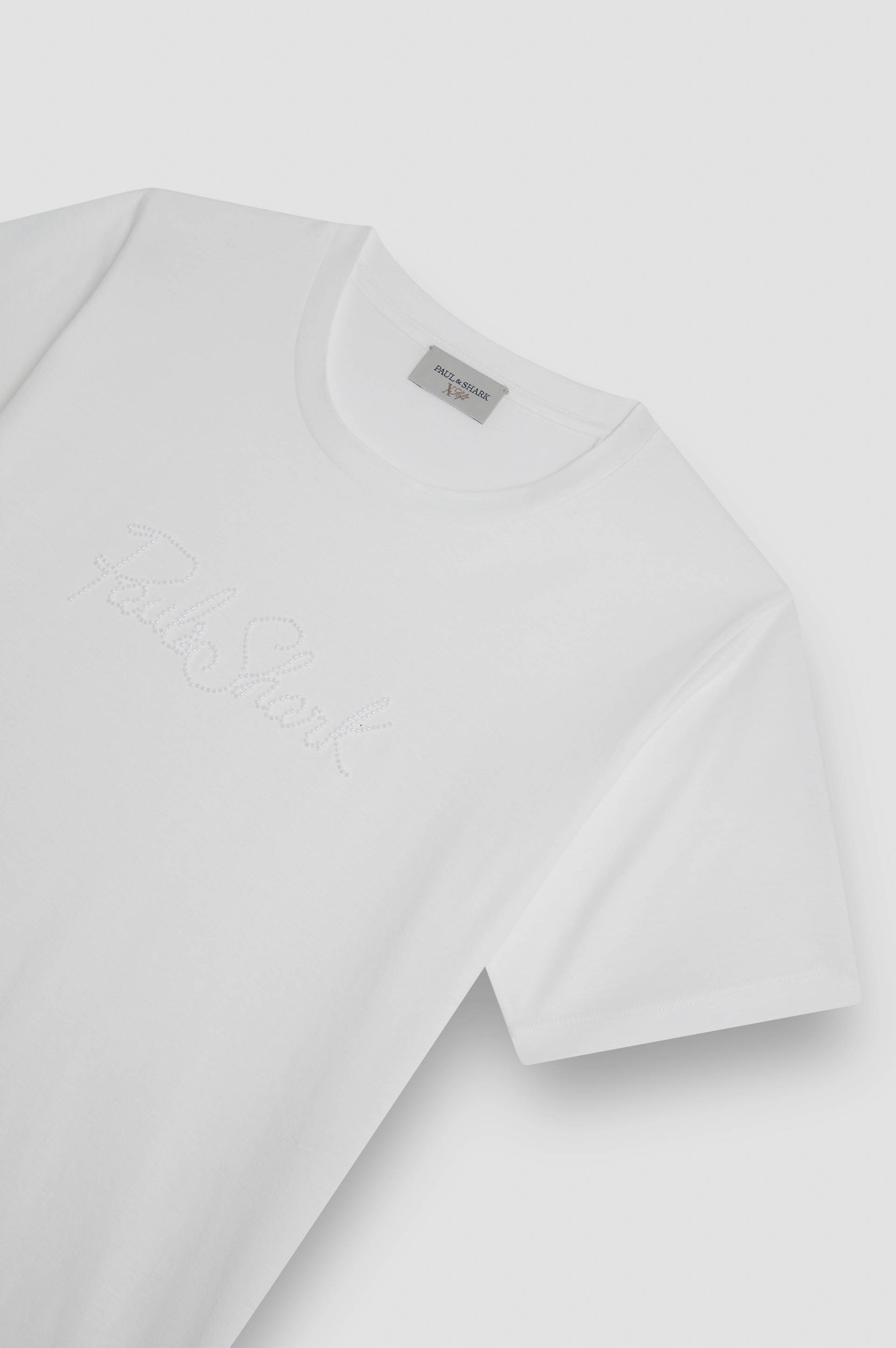 X-Soft cotton jersey t-shirt with logo embroidery image number 5 X-Soft cotton jersey t-shirt with logo embroidery image number 5