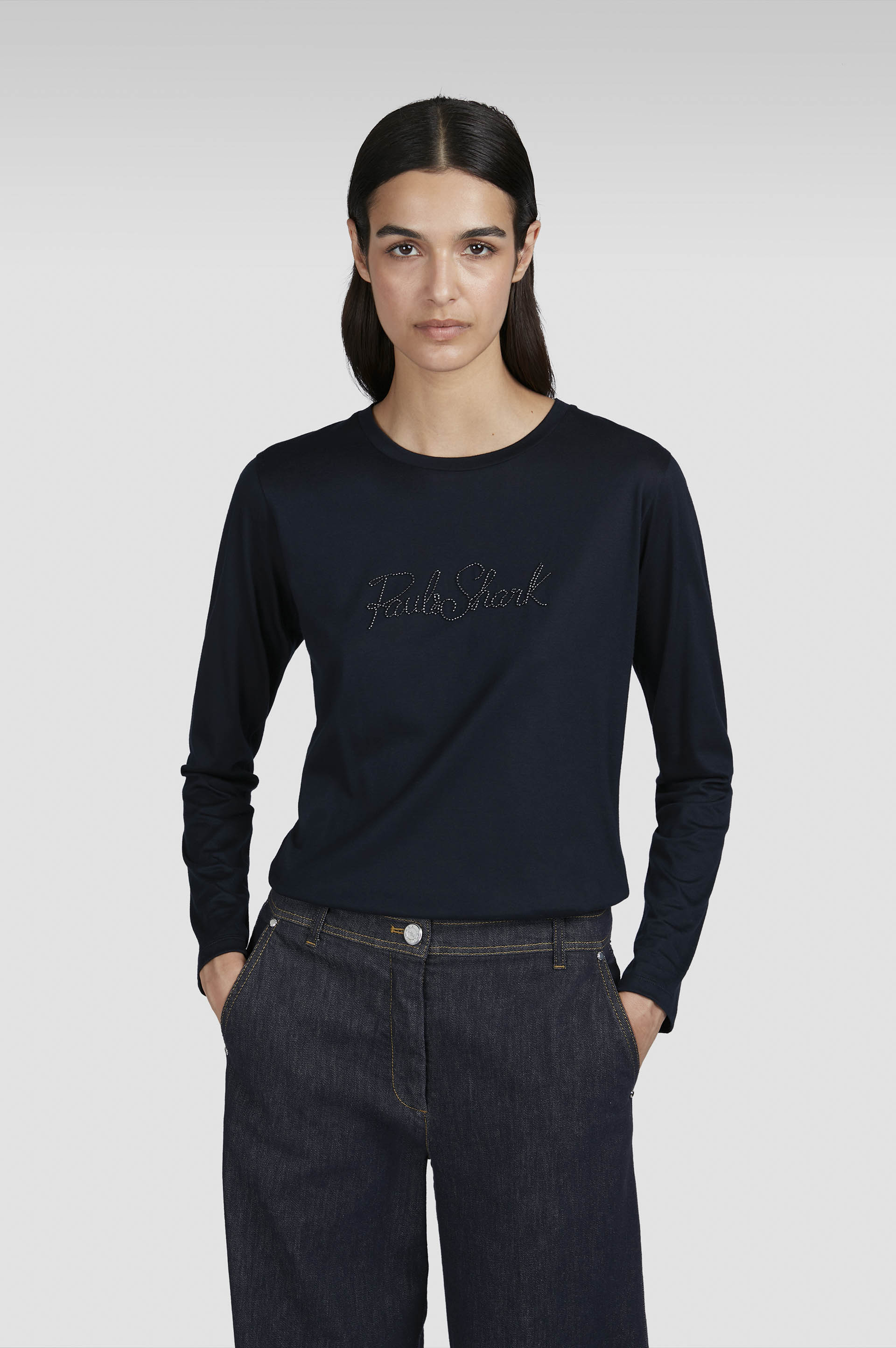 X-Soft cotton t-shirt with logo embroidery image number 0 X-Soft cotton t-shirt with logo embroidery image number 0