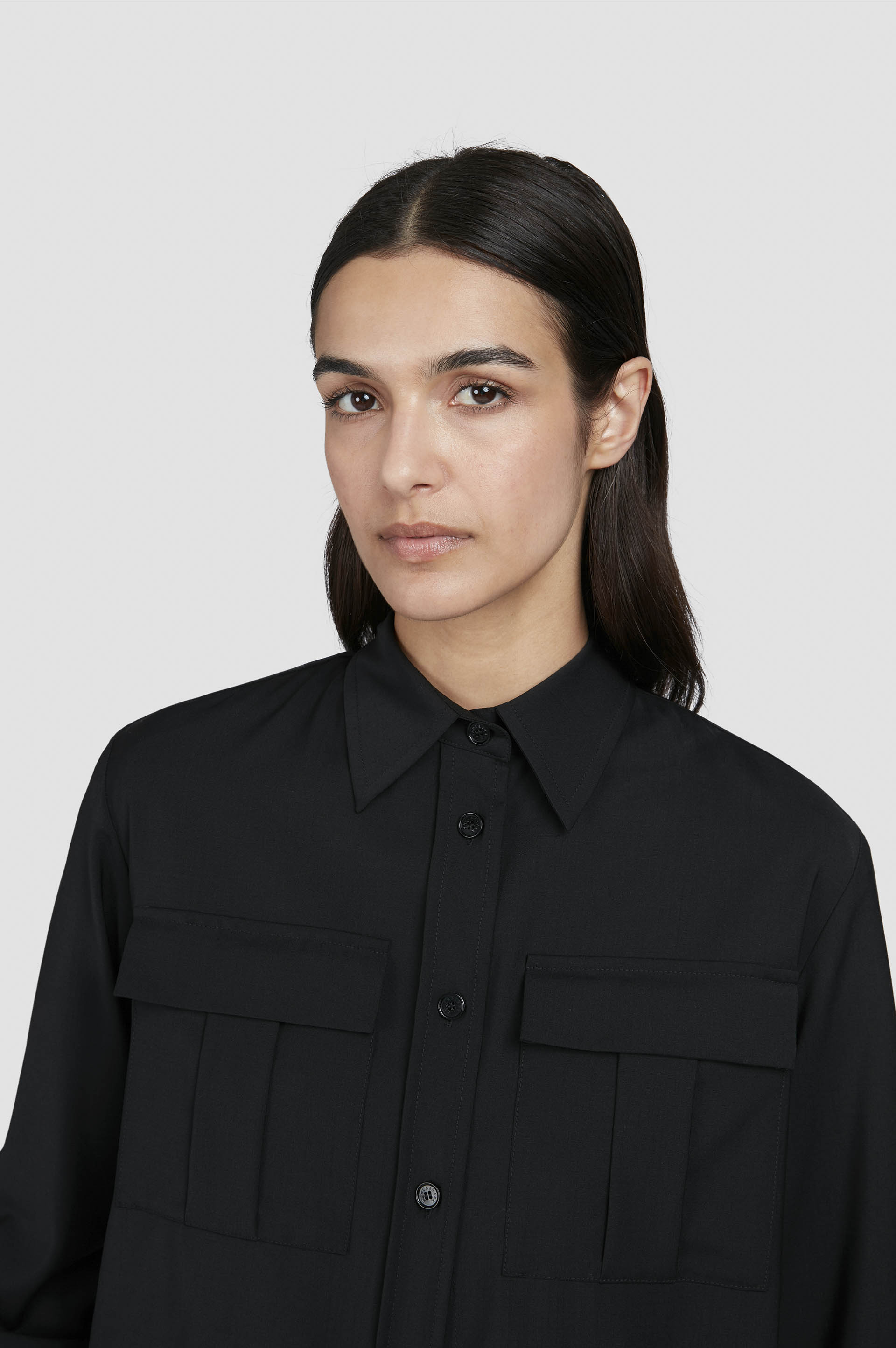 Stretch-Woll-Overshirt image number 4 Stretch-Woll-Overshirt image number 4