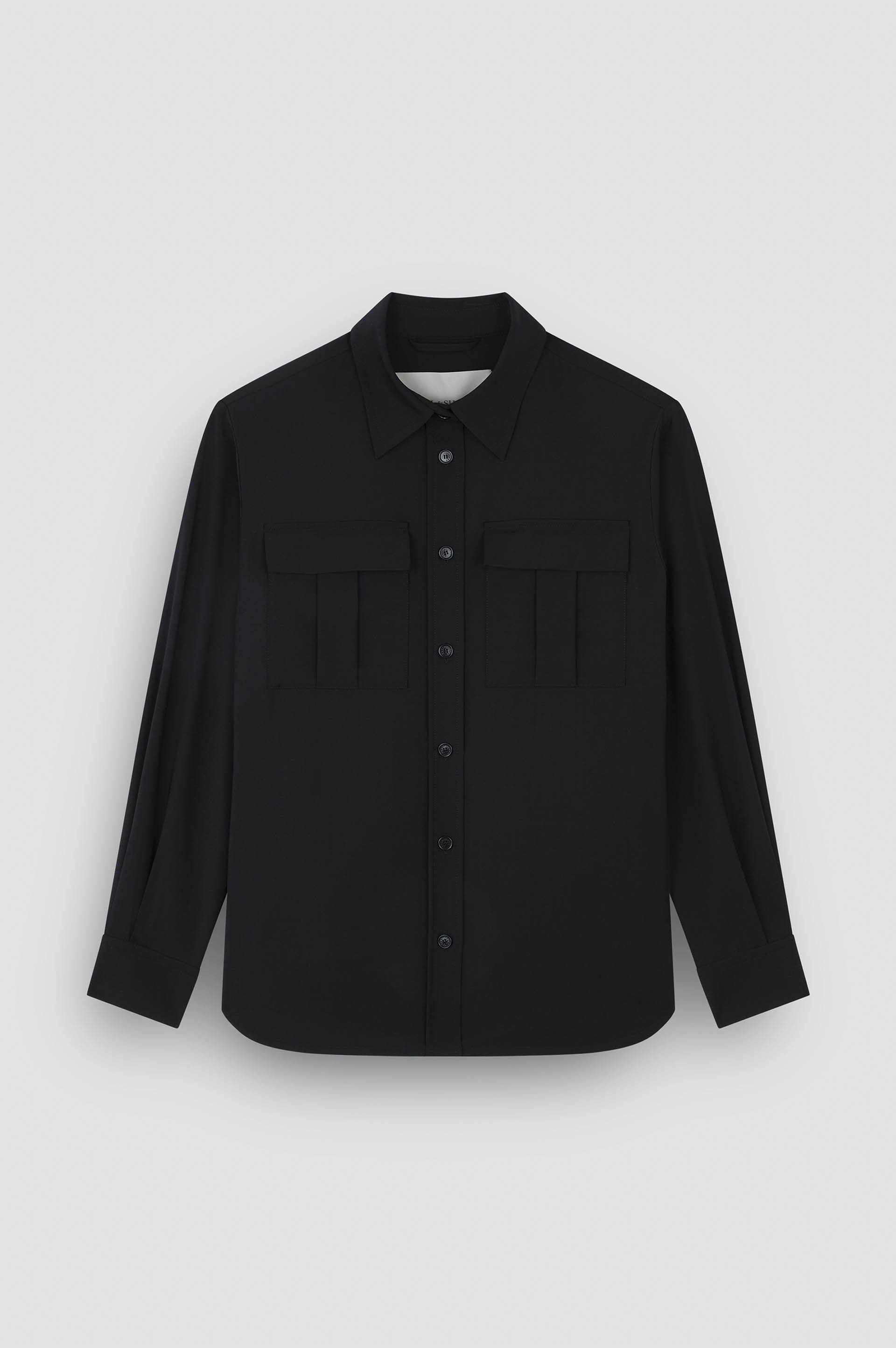 Stretch-Woll-Overshirt image number 1 Stretch-Woll-Overshirt image number 1