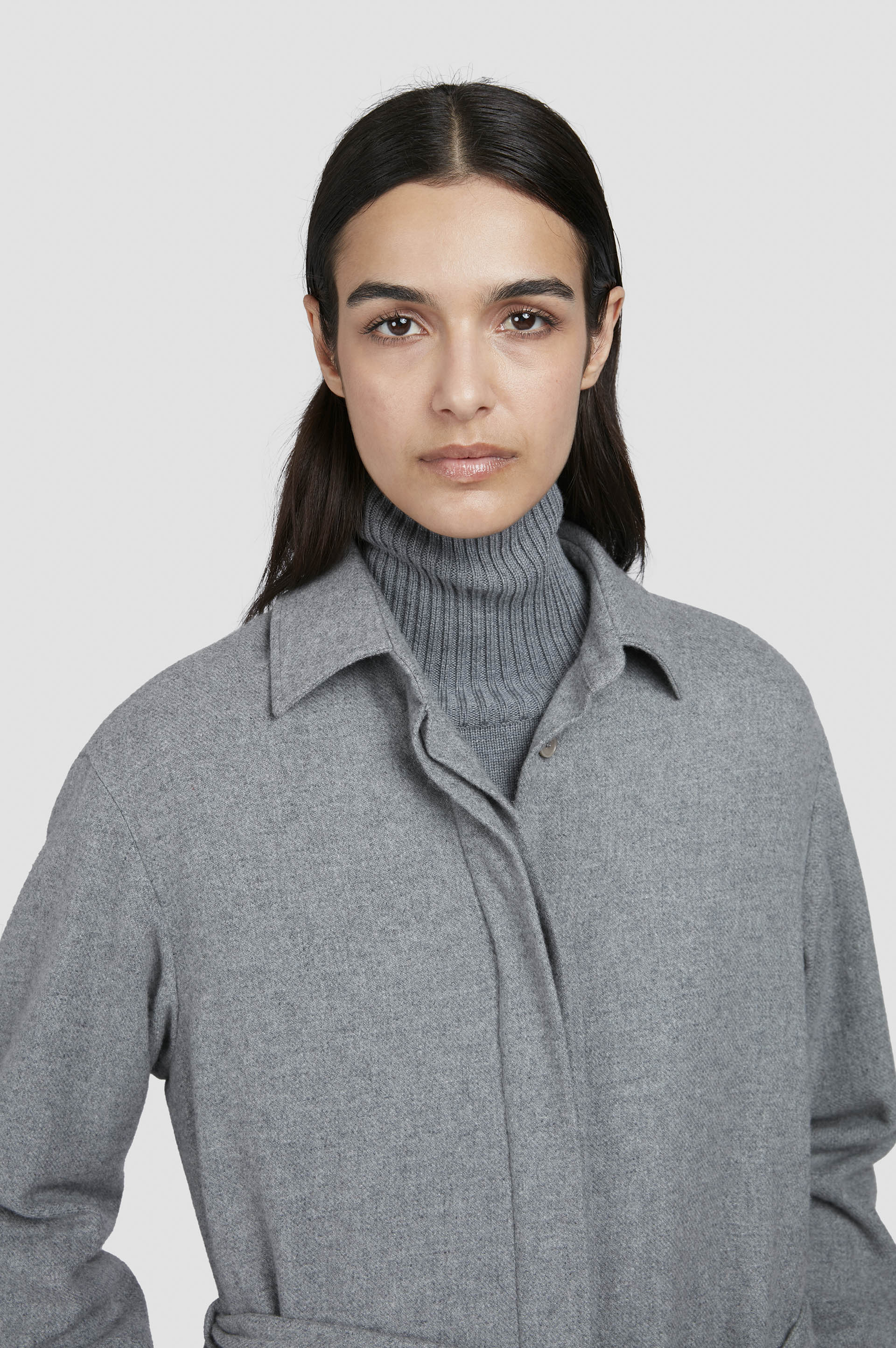 Chemise overshirt en laine et cachemire image number 4