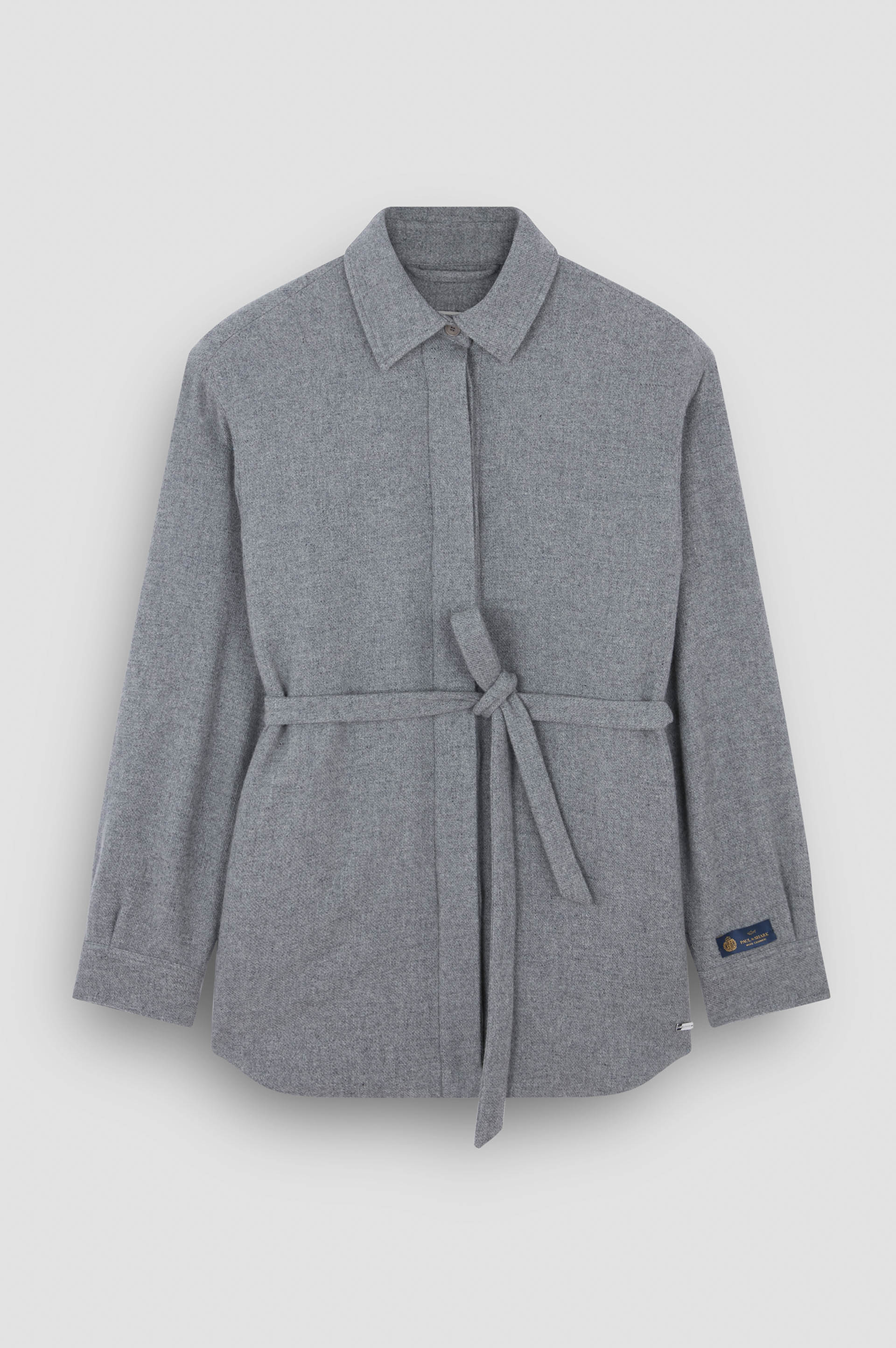 Chemise overshirt en laine et cachemire image number 1