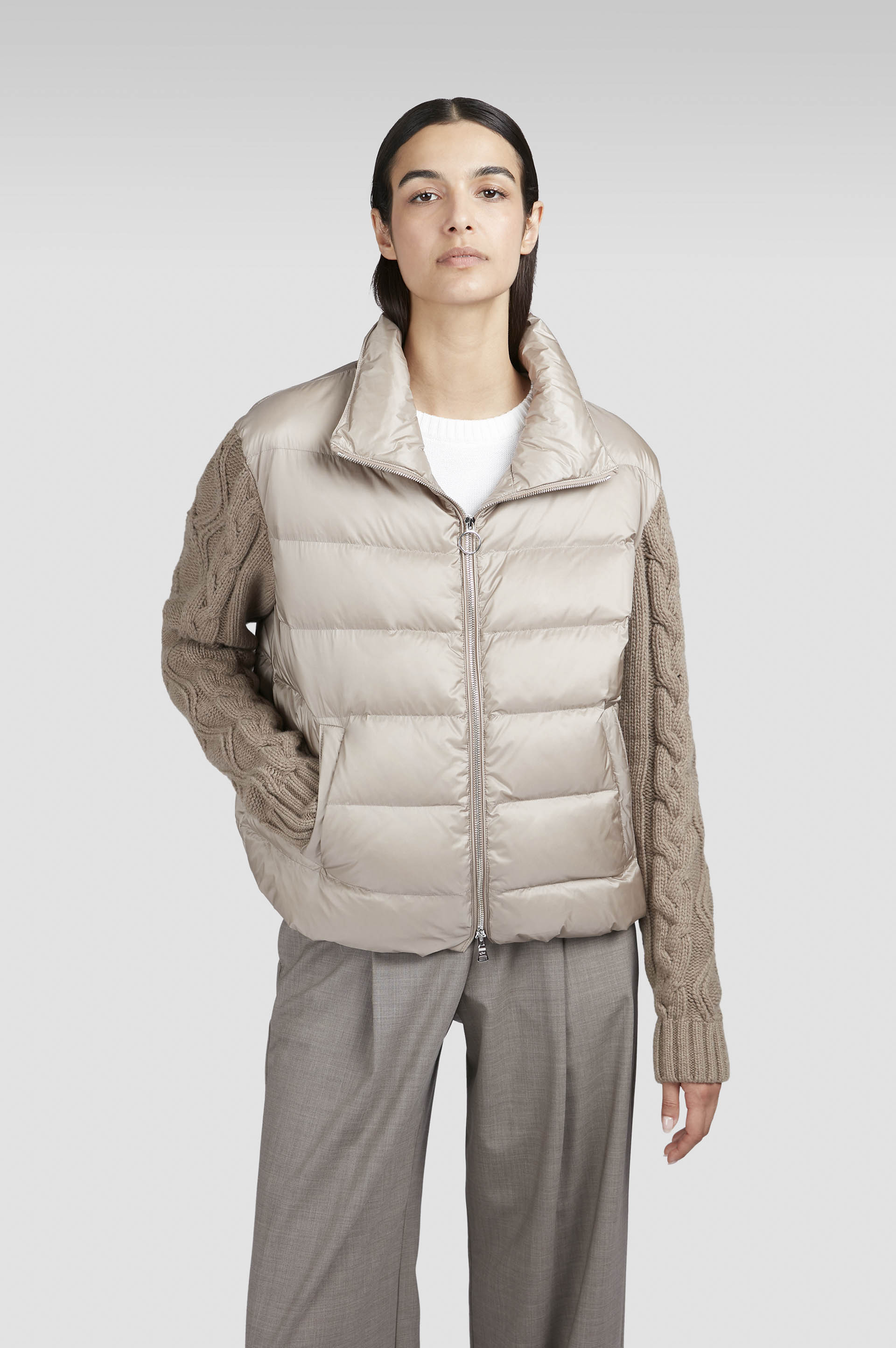 Doudoune hybride brillante image number 0