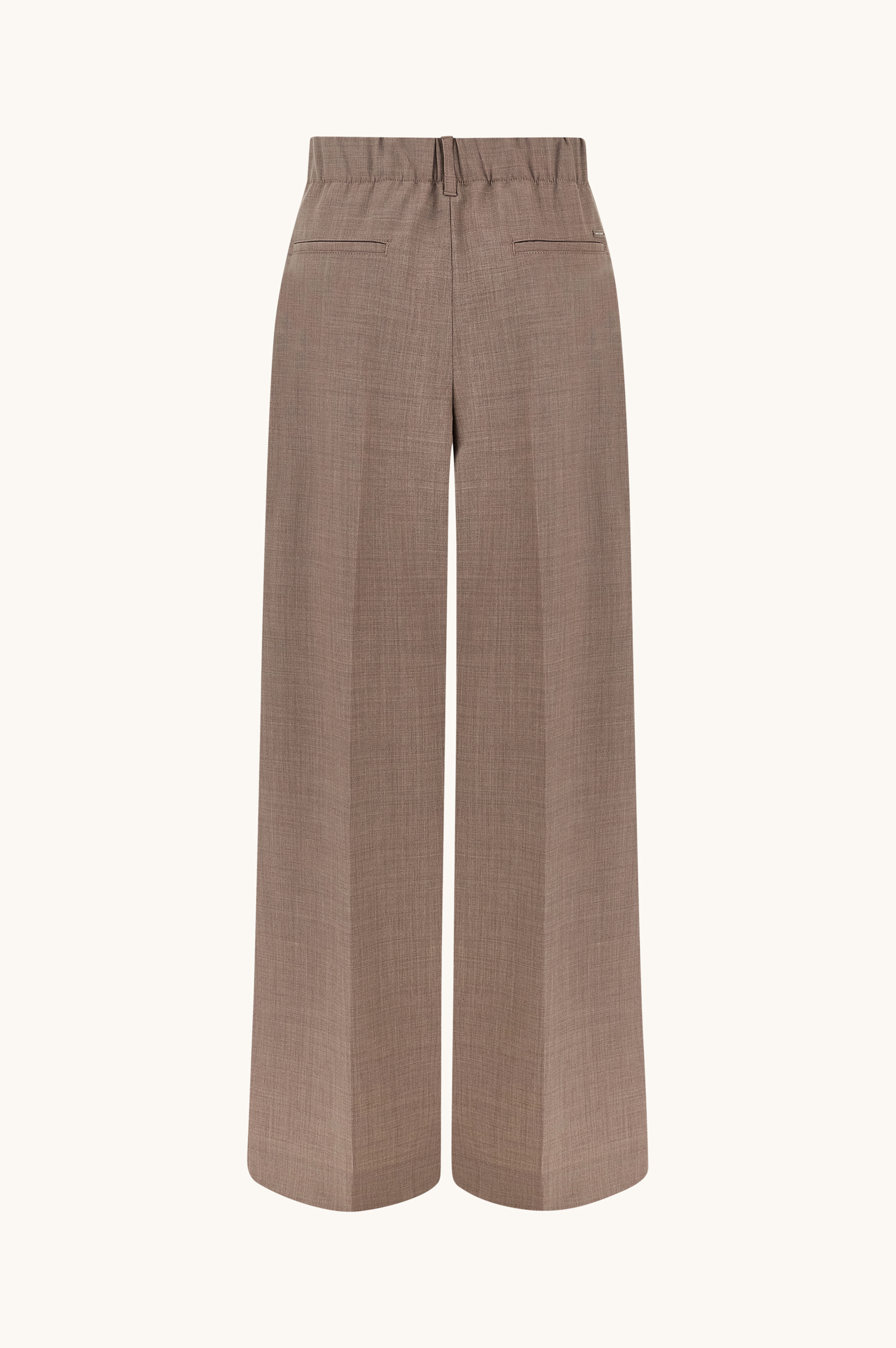 Wool stretch wide leg trousers image number 2