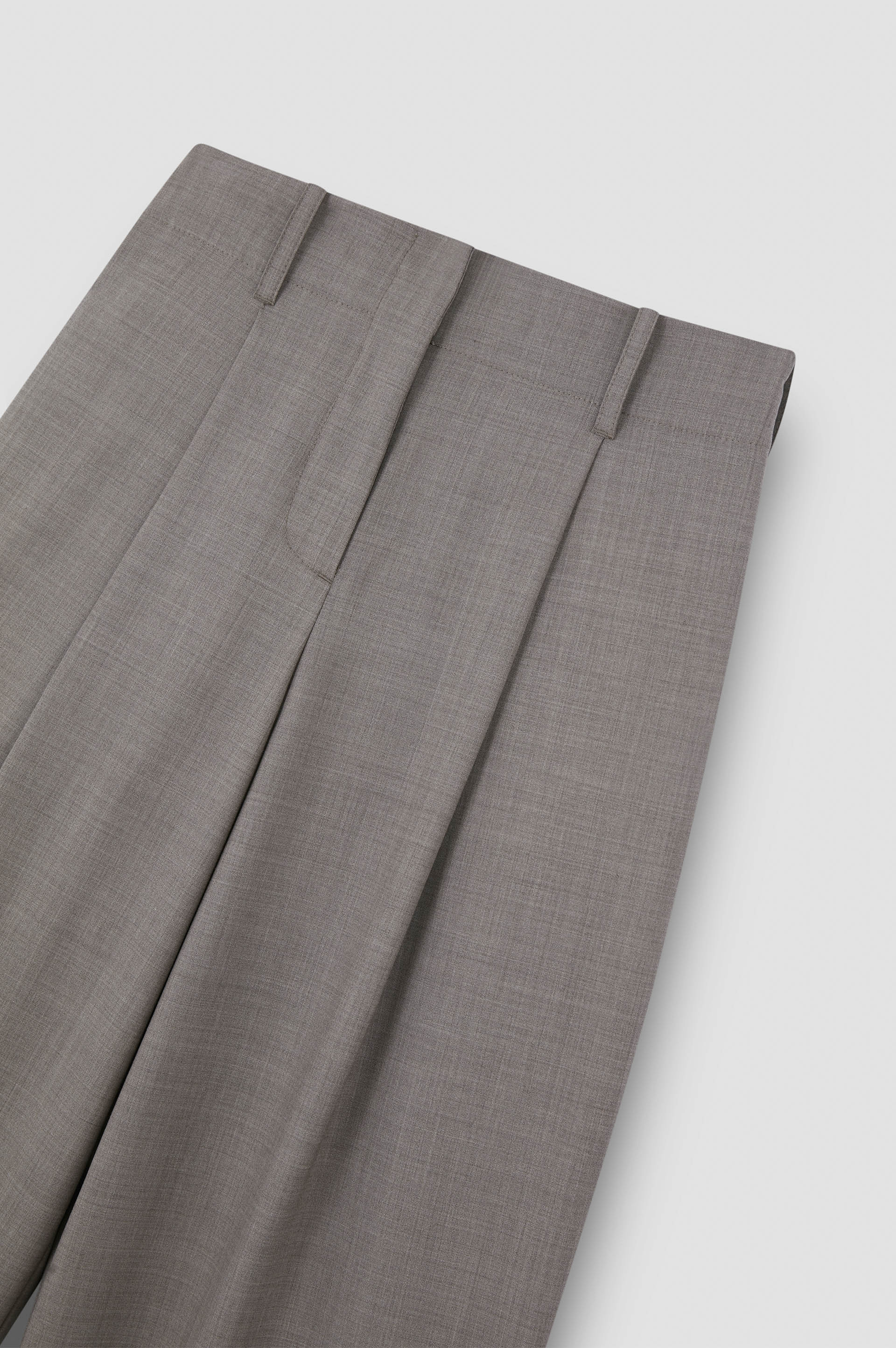 Pantalone wide leg in lana stretch image number 5 Pantalone wide leg in lana stretch image number 5