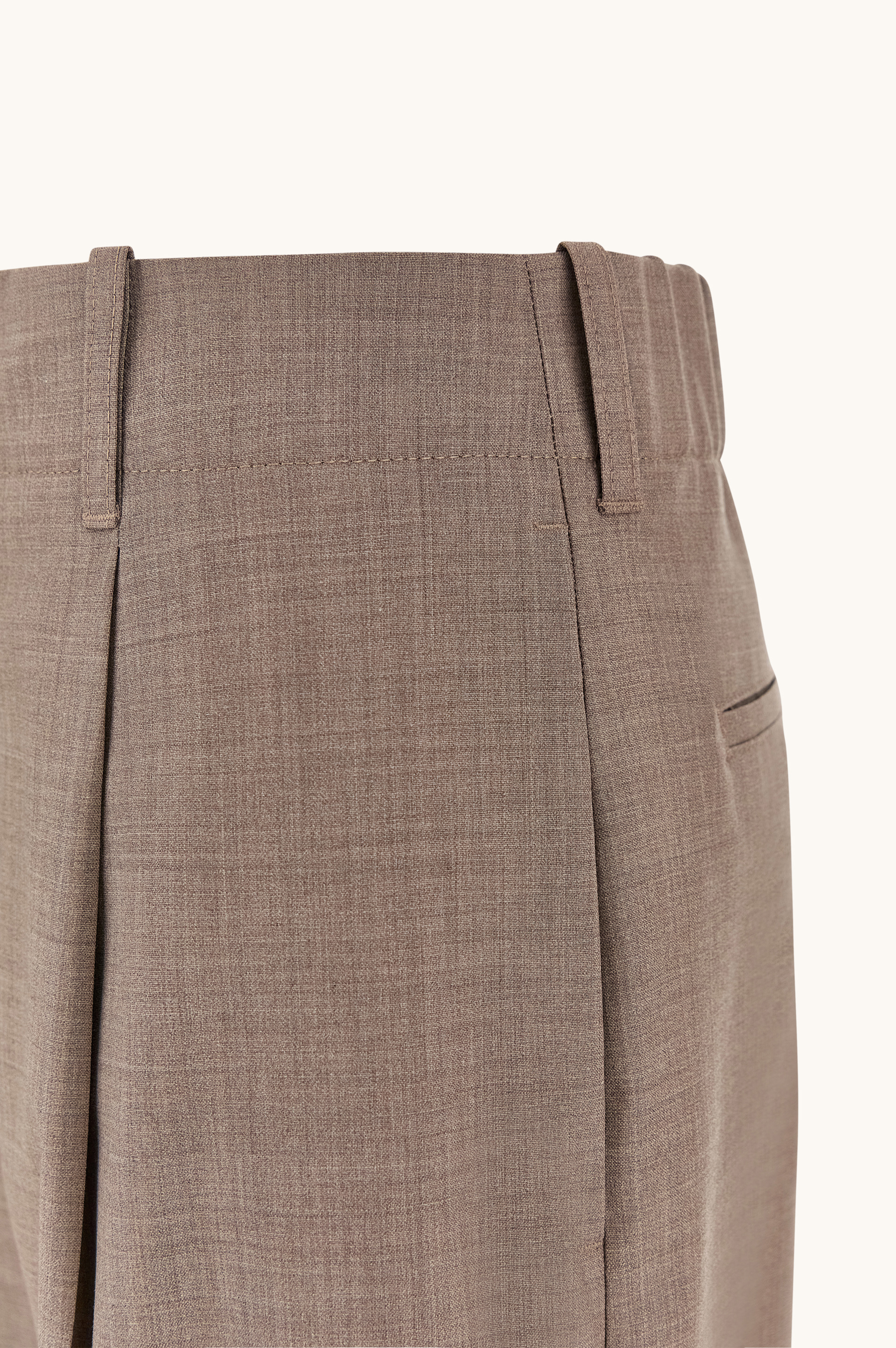Wool stretch wide leg trousers image number 3