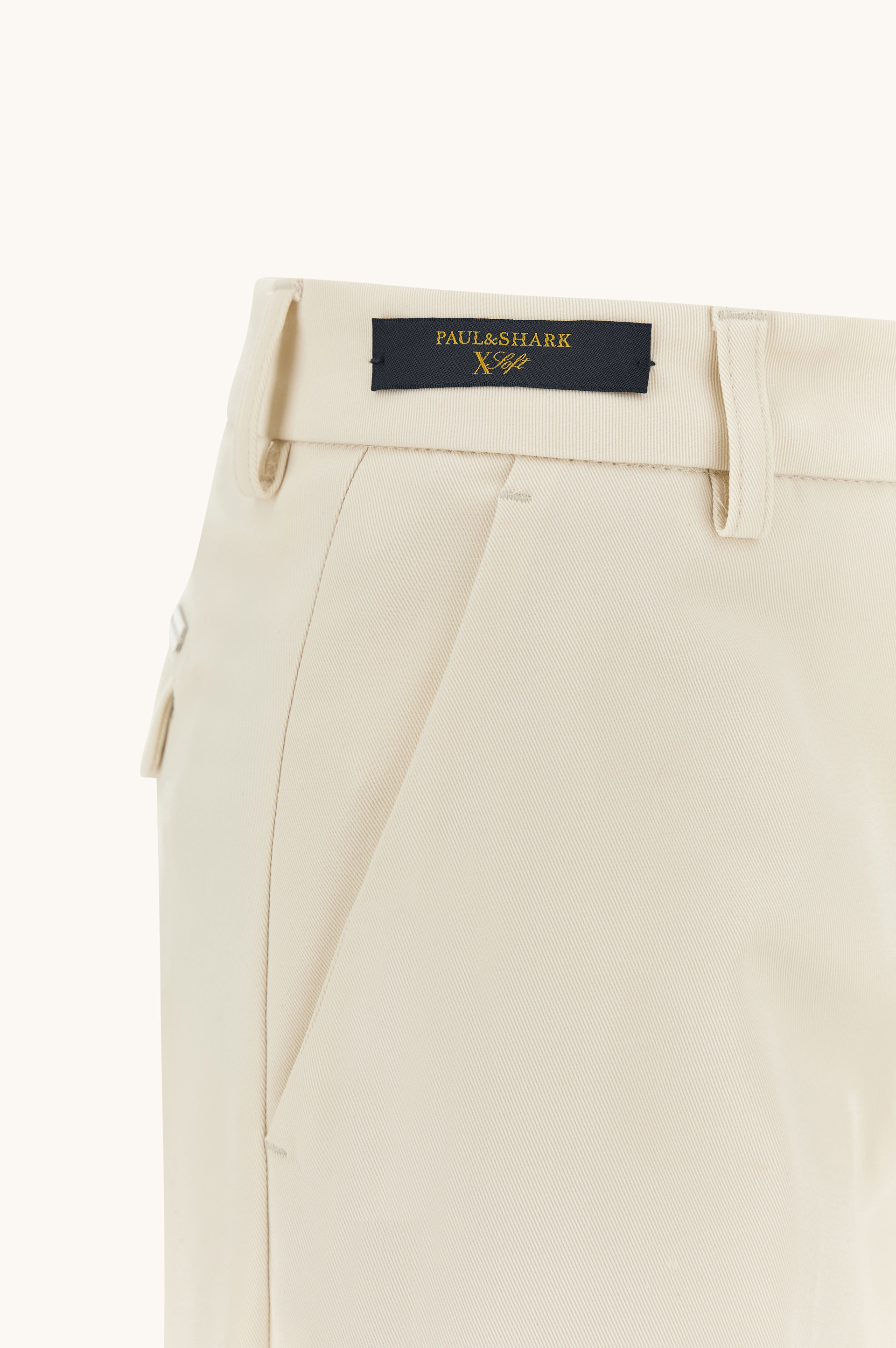 Pantalon palazzo en coton stretch image number 7