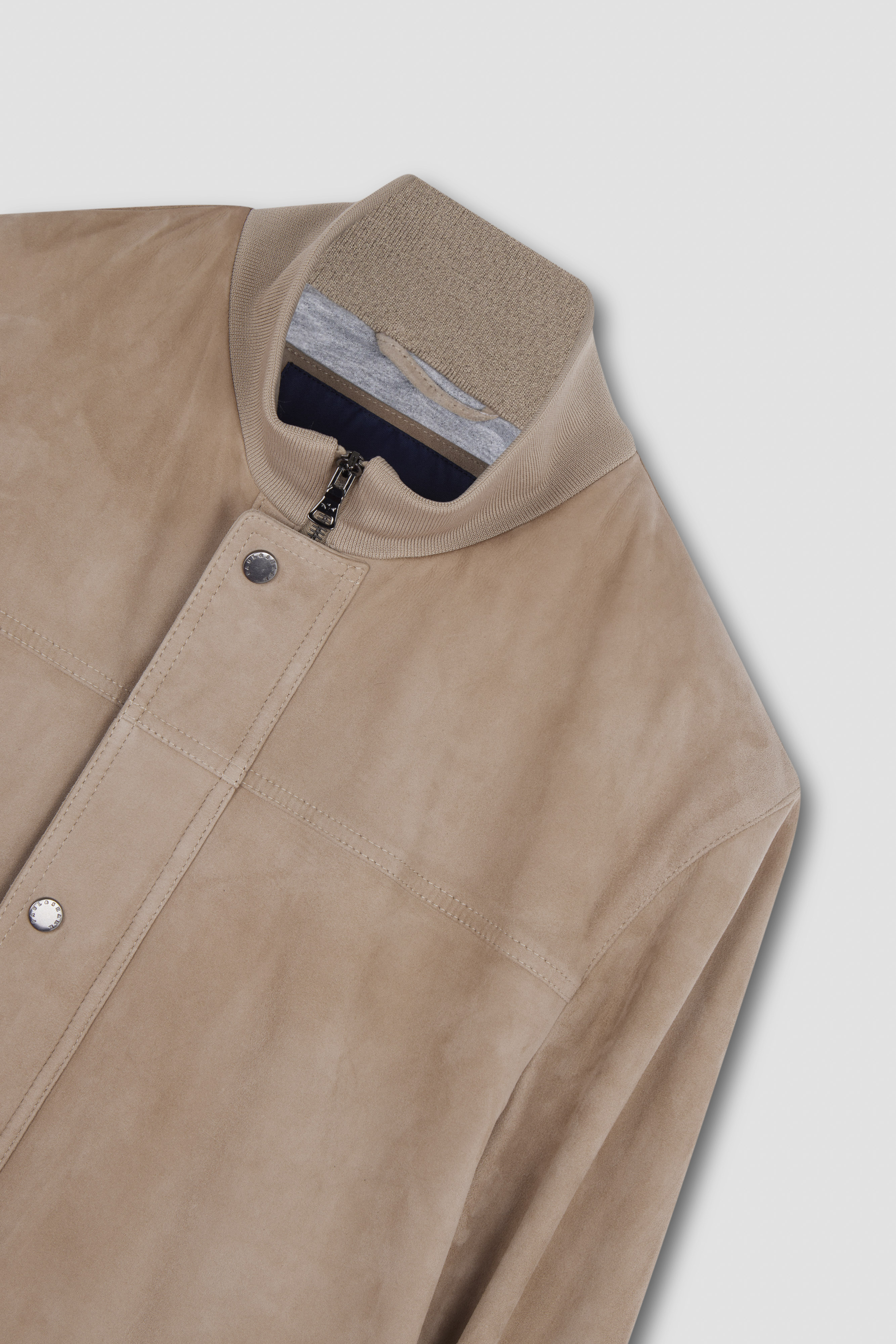 Bomber en daim Aqualeather image number 6 Bomber en daim Aqualeather image number 6