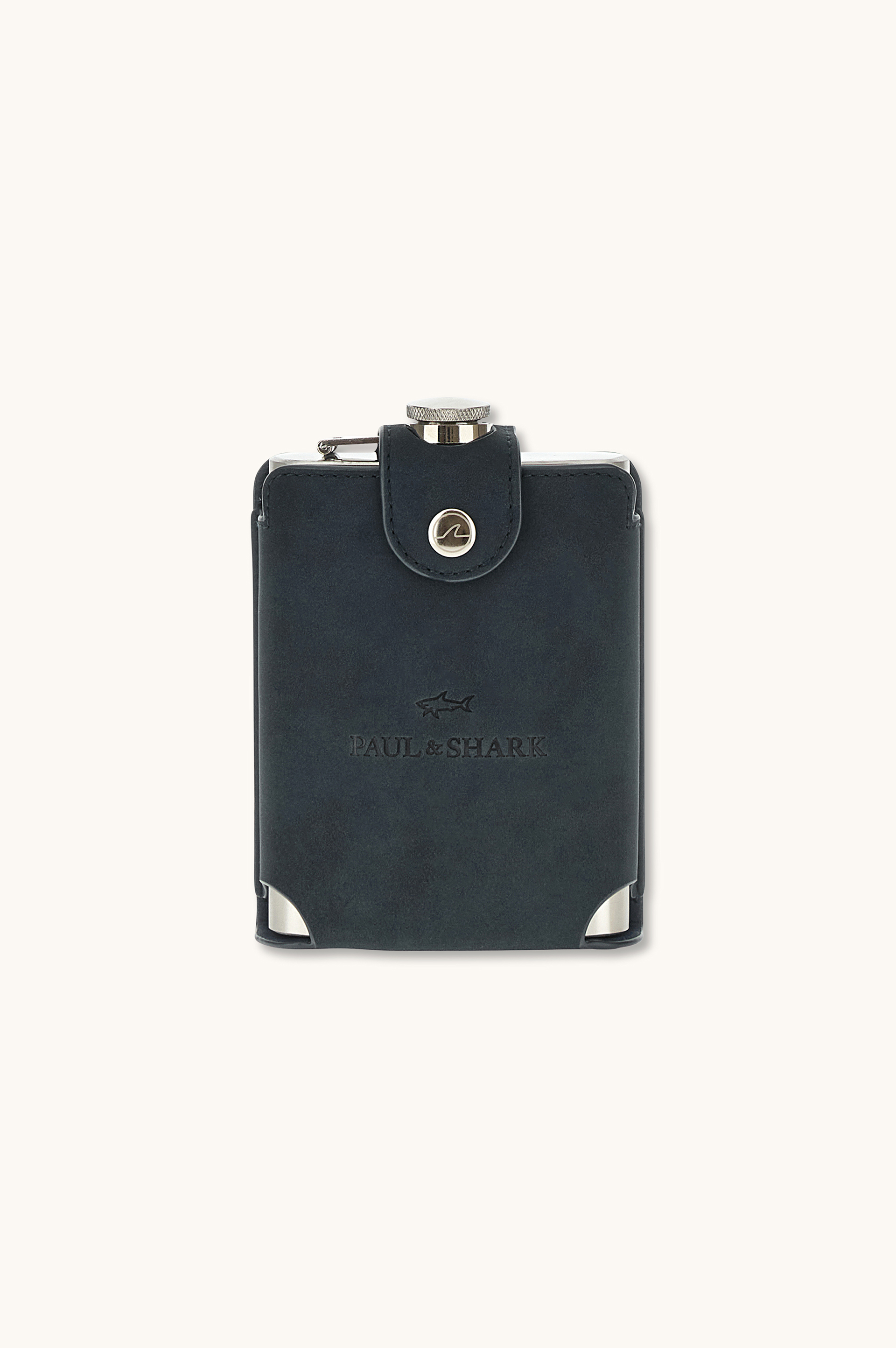 Metal flask with case image number 0